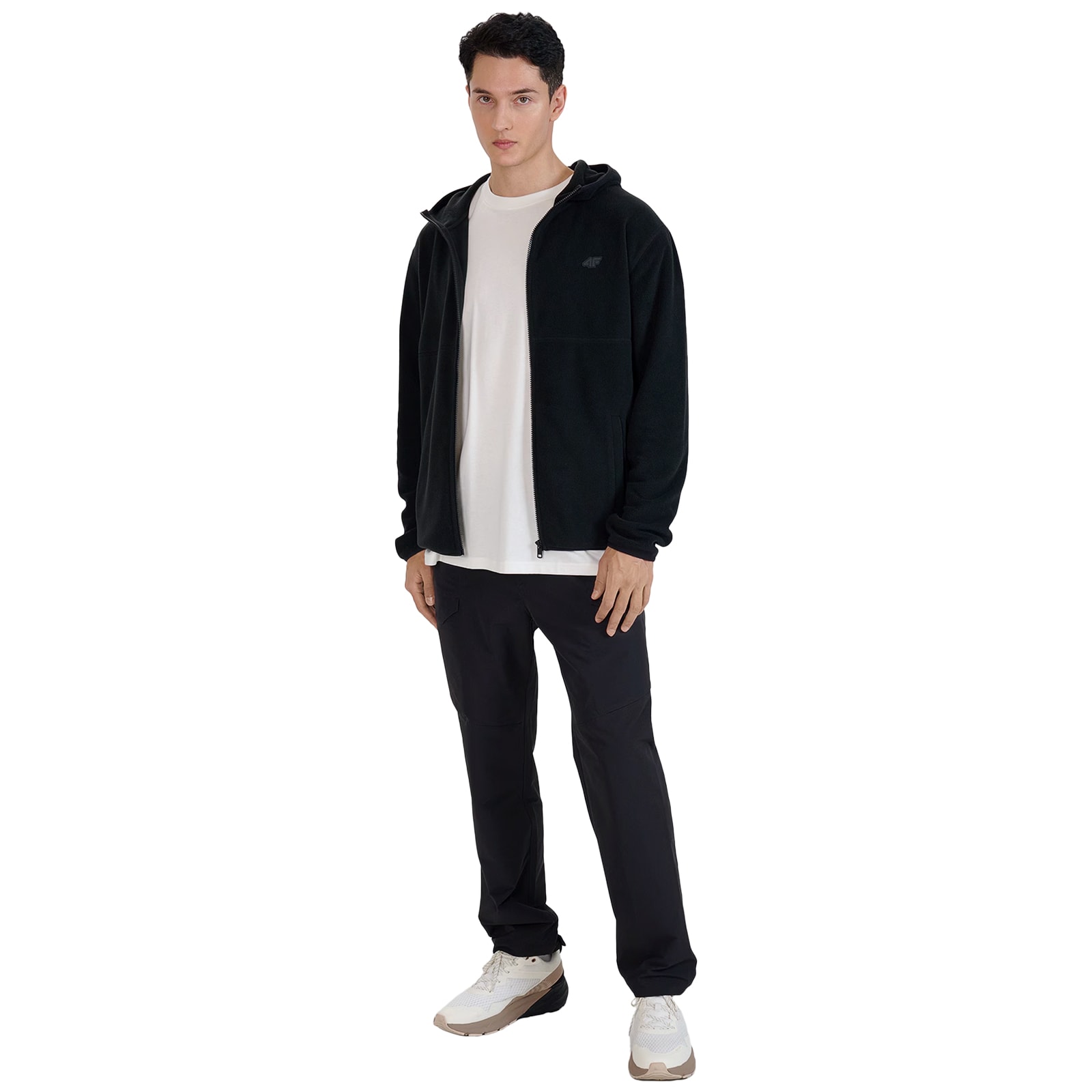 4F - M317 Fleecejacke - Schwarz