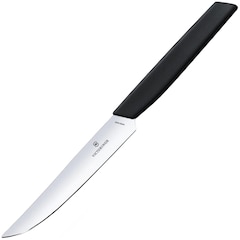 Victorinox - Swiss Modern Black Küchenmesser 12 cm - glatte Klinge mit scharfer Spitze
