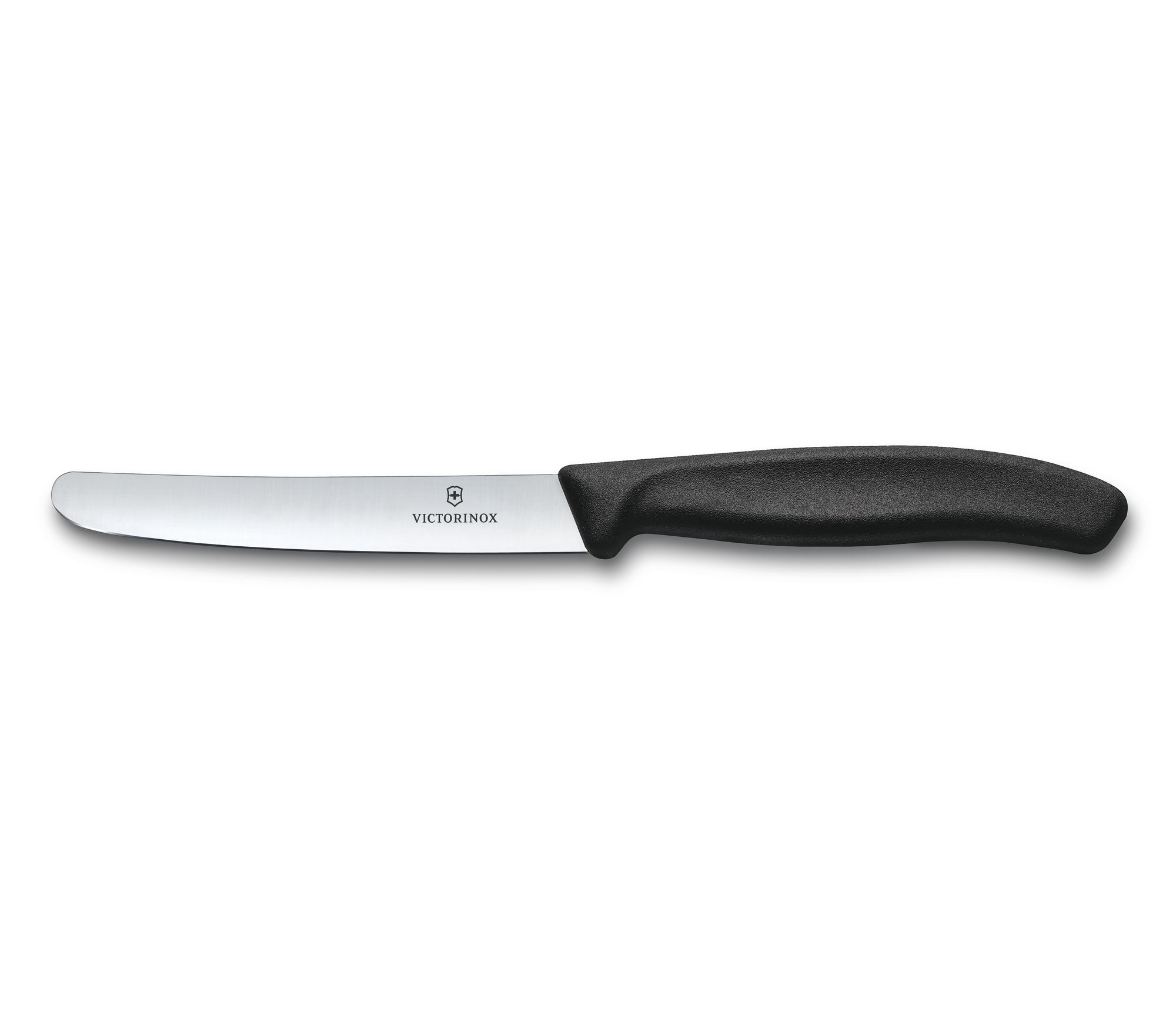 Victorinox - Swiss Classic Black Küchenmesser - glatte Klinge mit abgerundeter Spitze