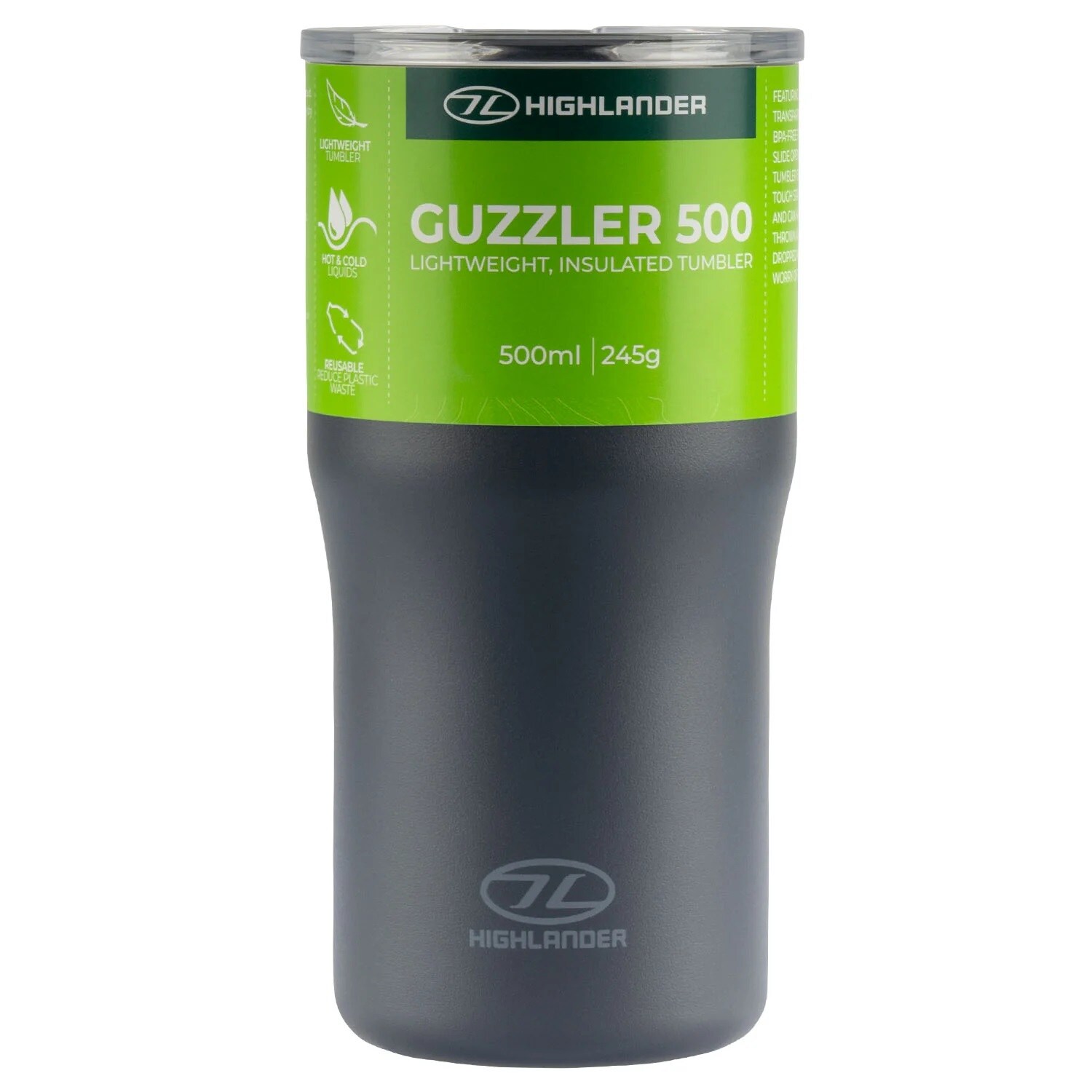 Highlander - Guzzler Thermobecher 500 ml - Charcoal