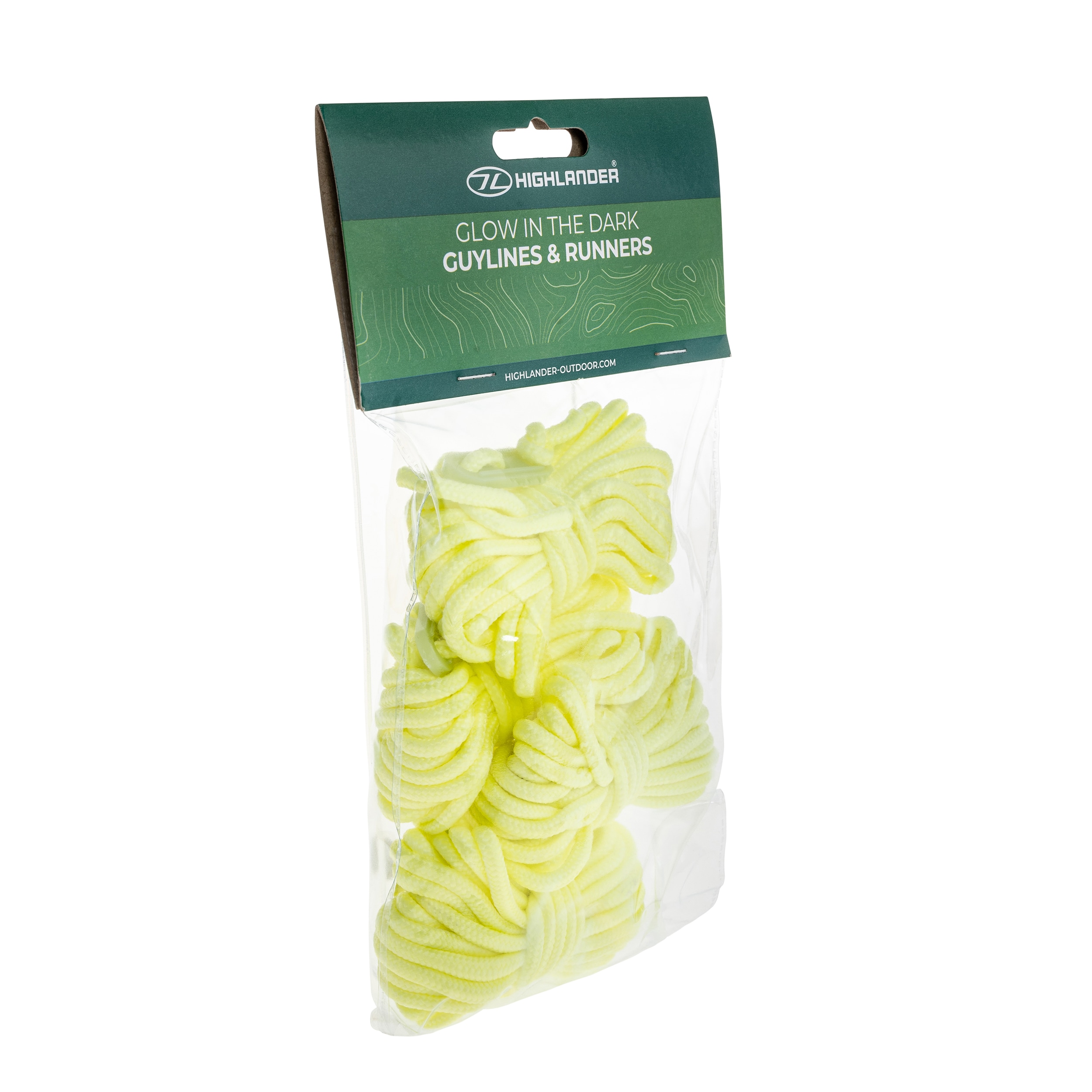 Highlander - Outdoor Glow In Dark Fluoreszierende Zeltleinen - 4 Stk.
