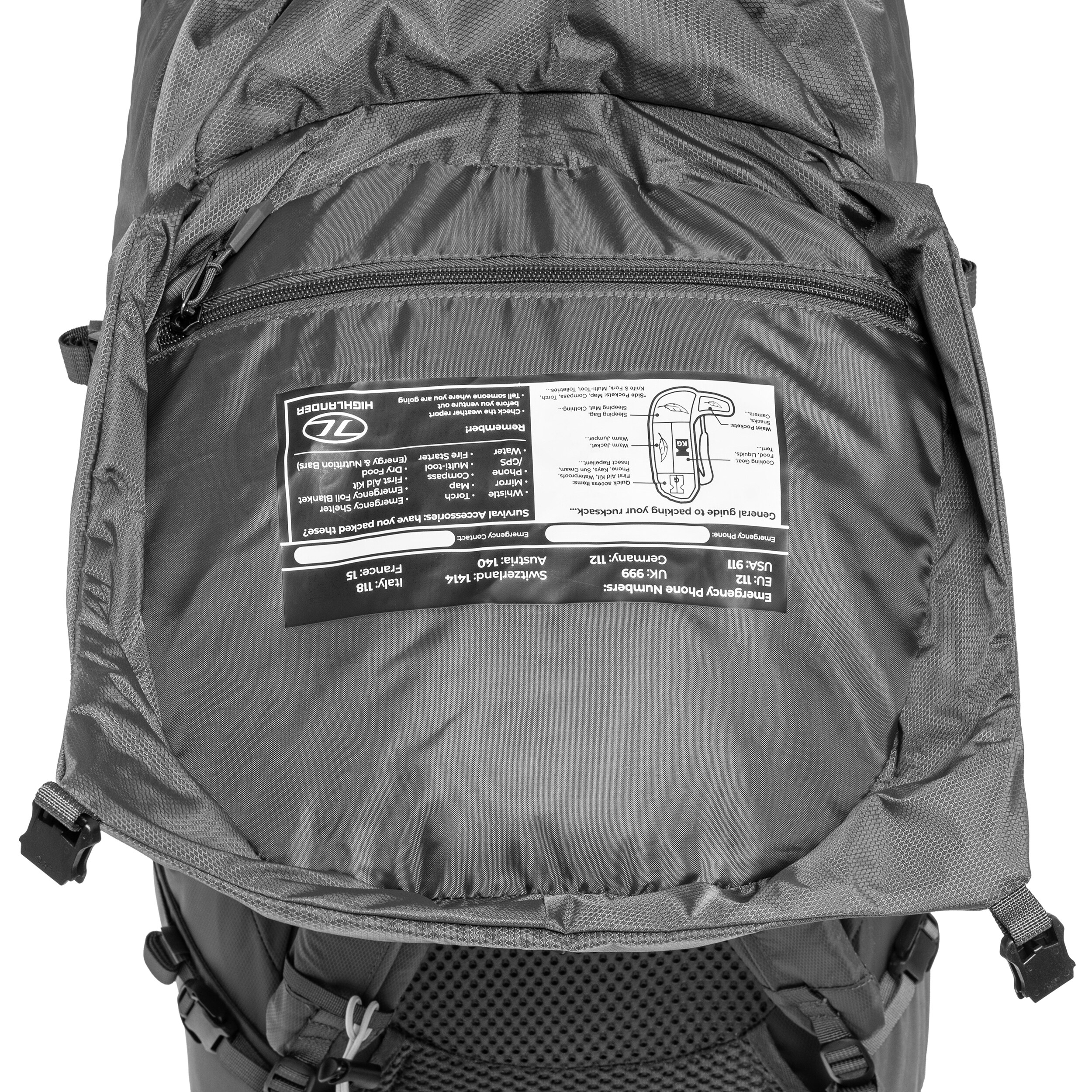 Highlander - Outdoor Ben Nevis Damenrucksack 65 l - Grey