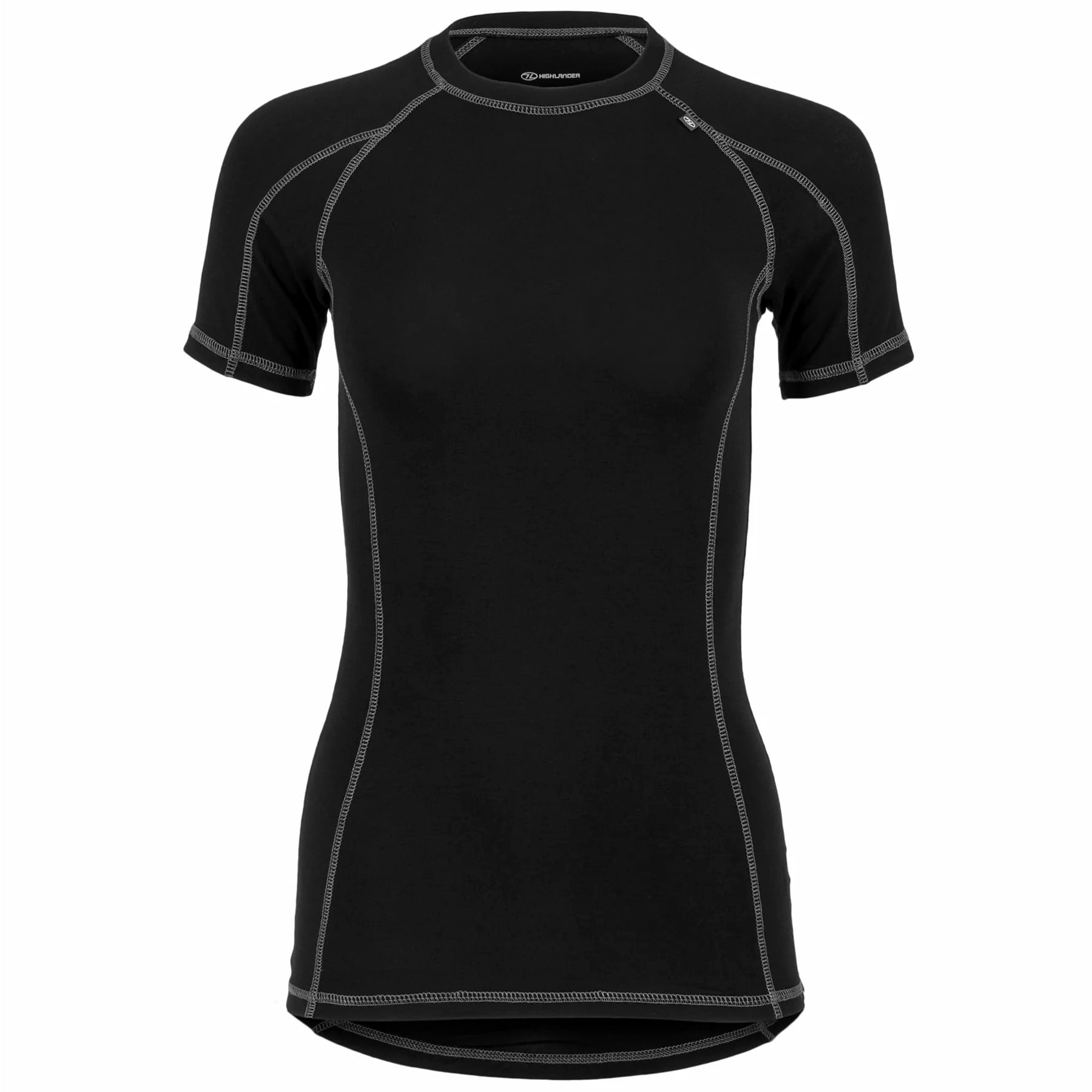 Highlander Outdoor - Bamboo Base Layer 190 Thermo-T-Shirt für Damen - Black