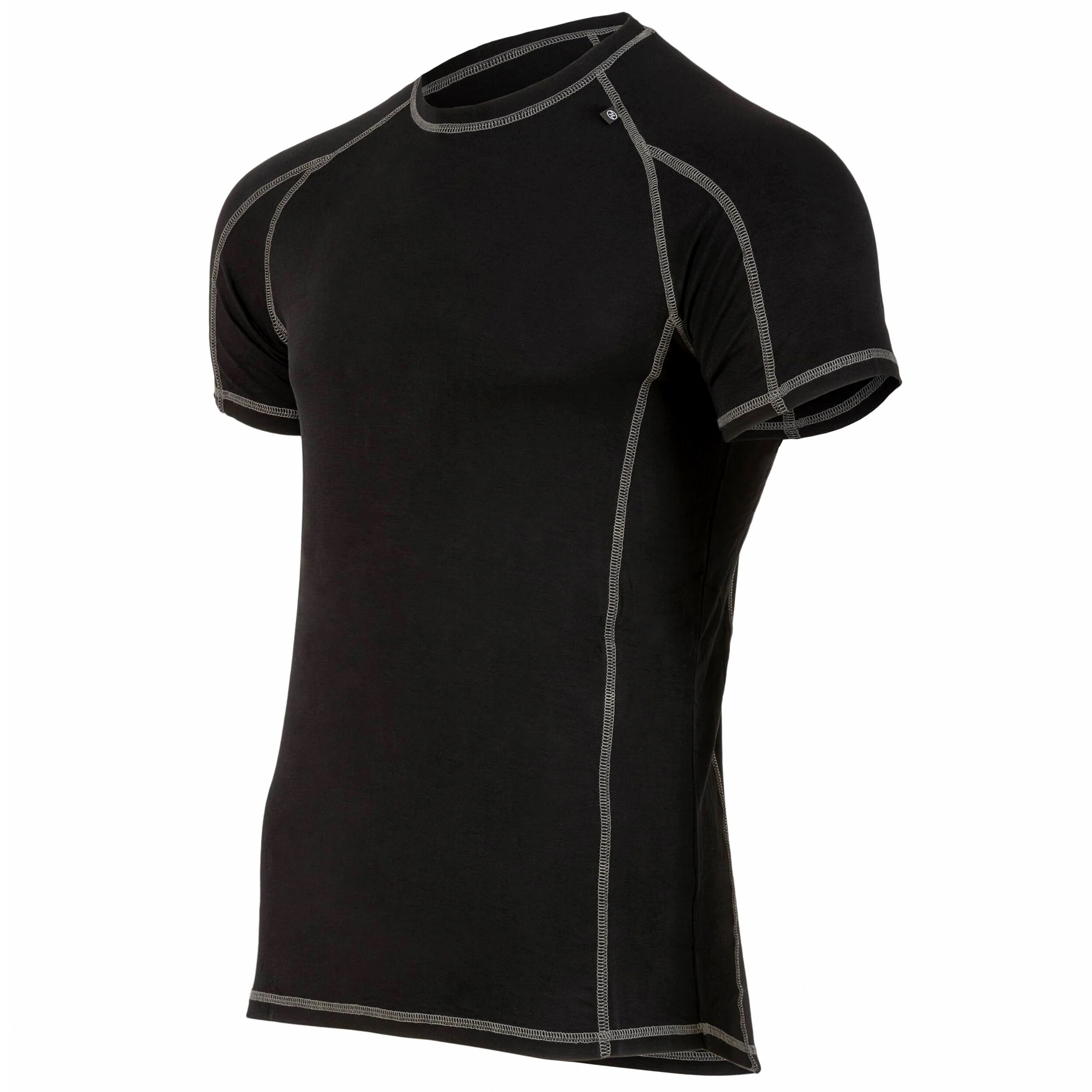 Highlander - Outdoor Bamboo Base Layer 190 Thermoaktives T-Shirt - Black