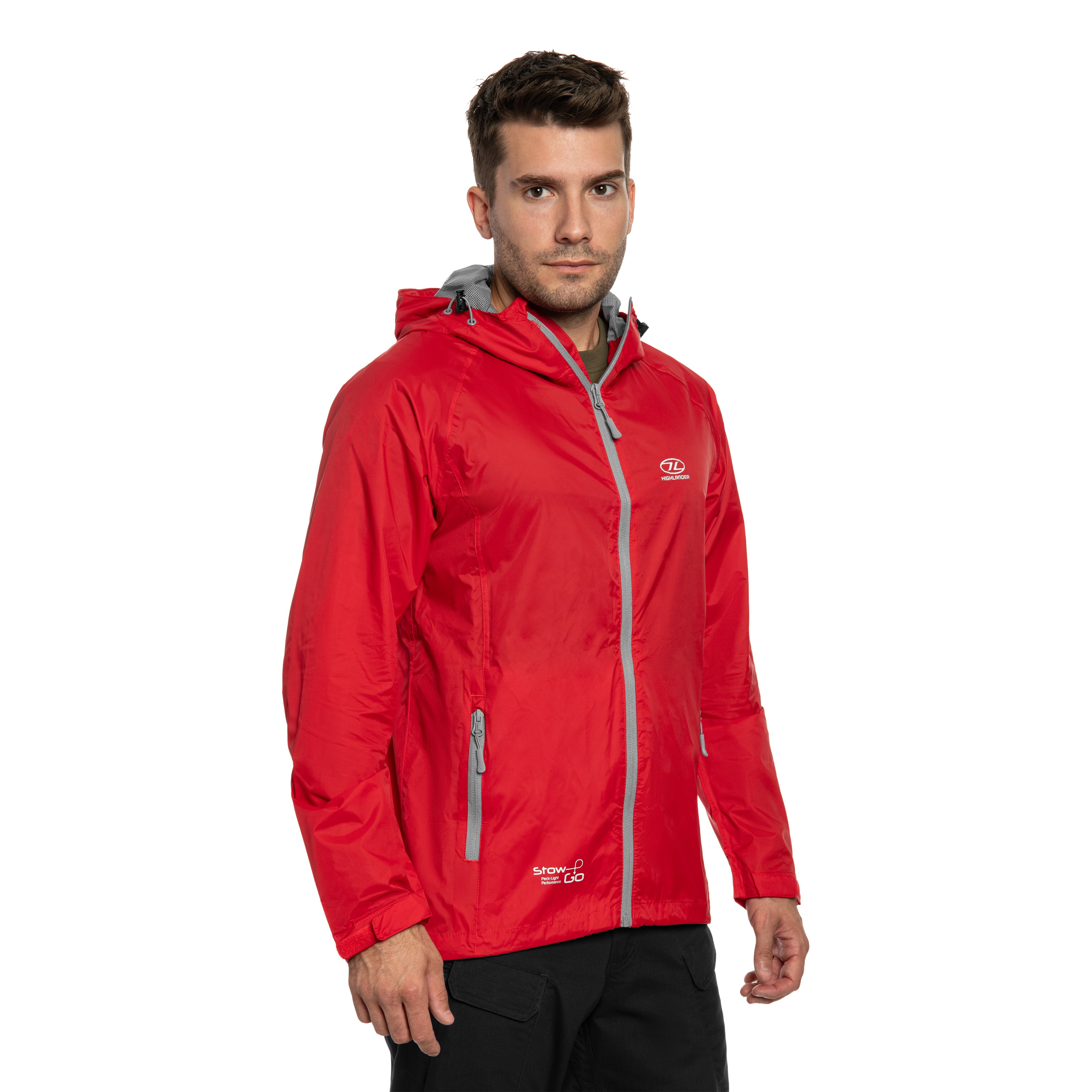 Highlander - Outdoor Stow & Go Pack Away V1 Jacke - Red