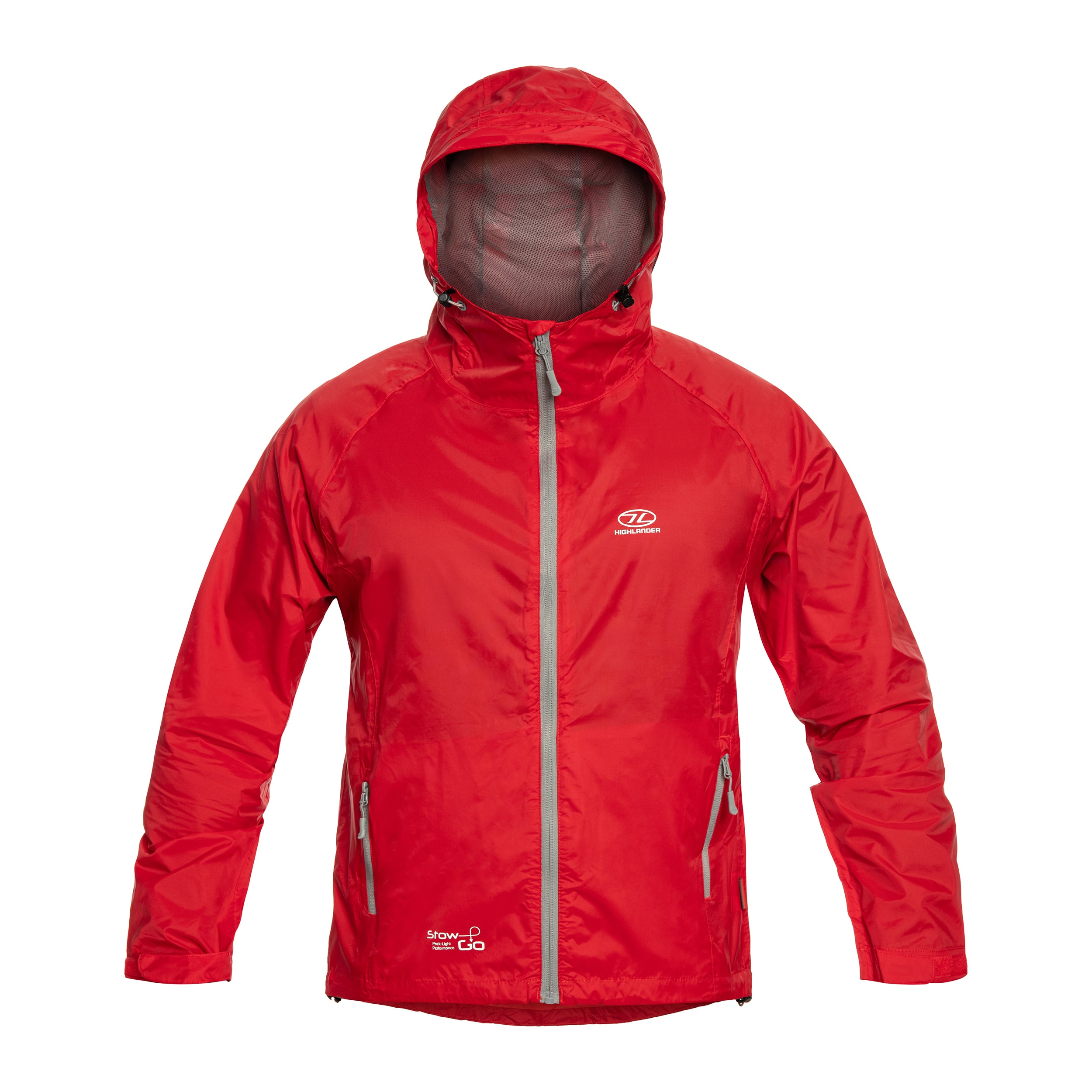 Highlander - Outdoor Stow & Go Pack Away V1 Jacke - Red