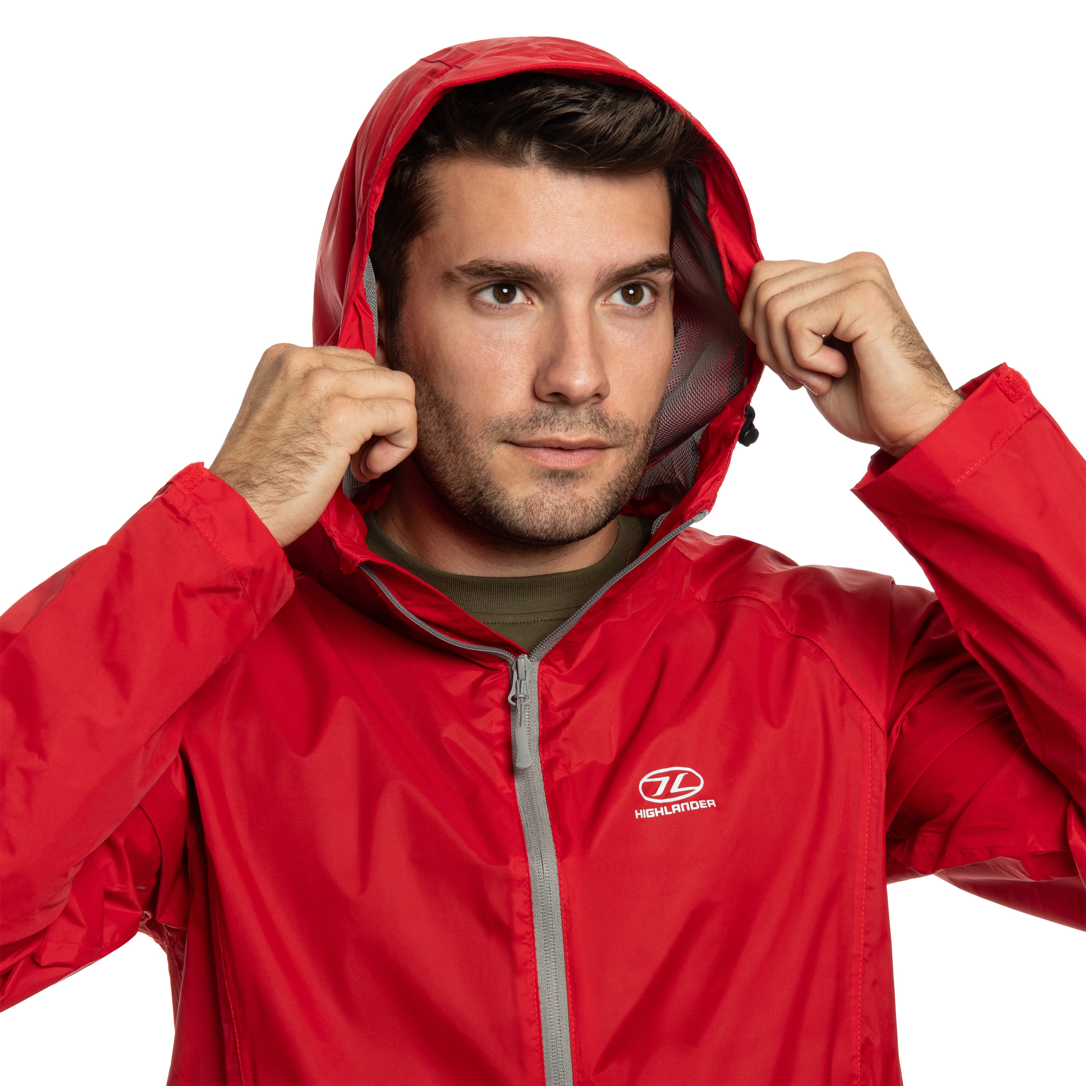 Highlander - Outdoor Stow & Go Pack Away V1 Jacke - Red