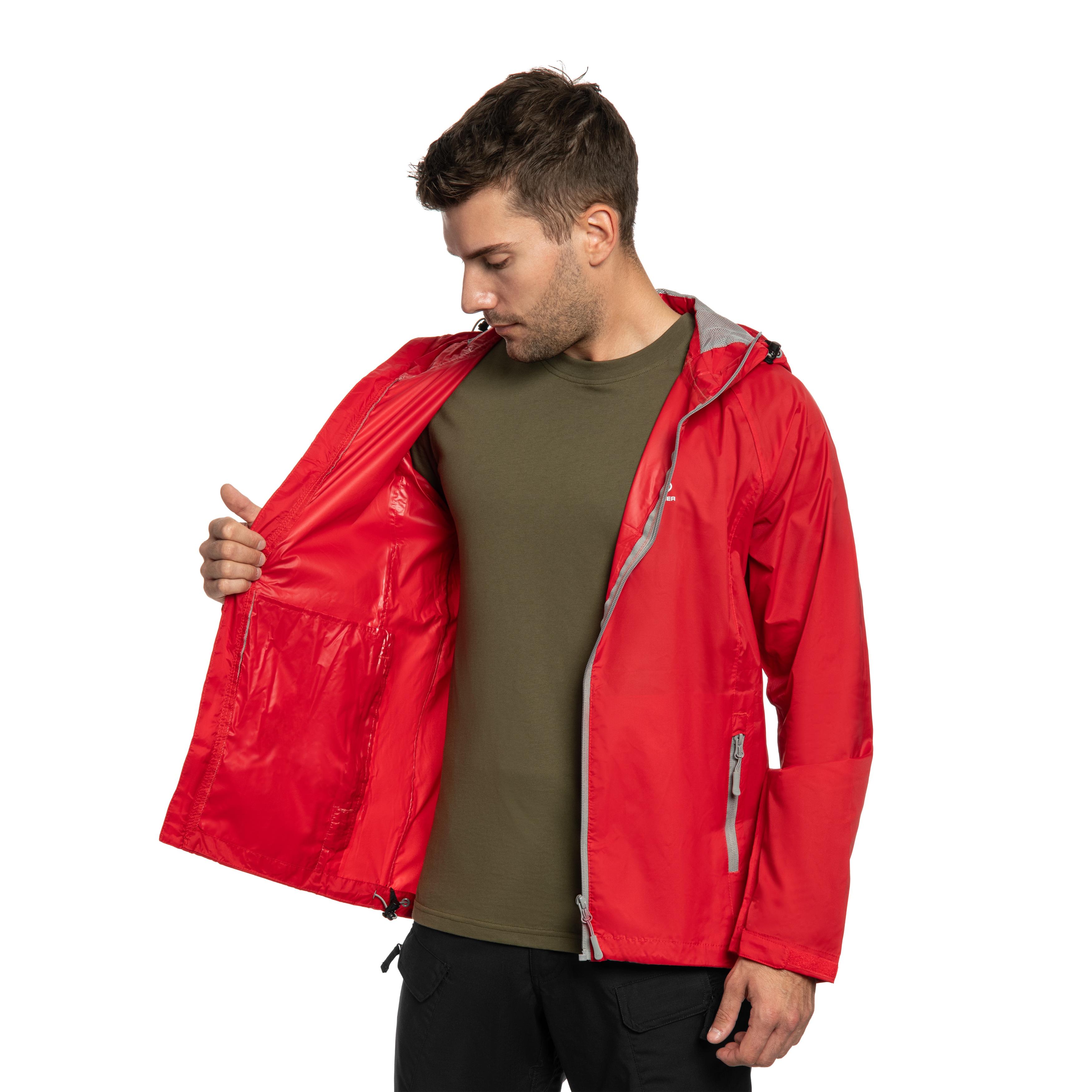 Highlander - Outdoor Stow & Go Pack Away V1 Jacke - Red