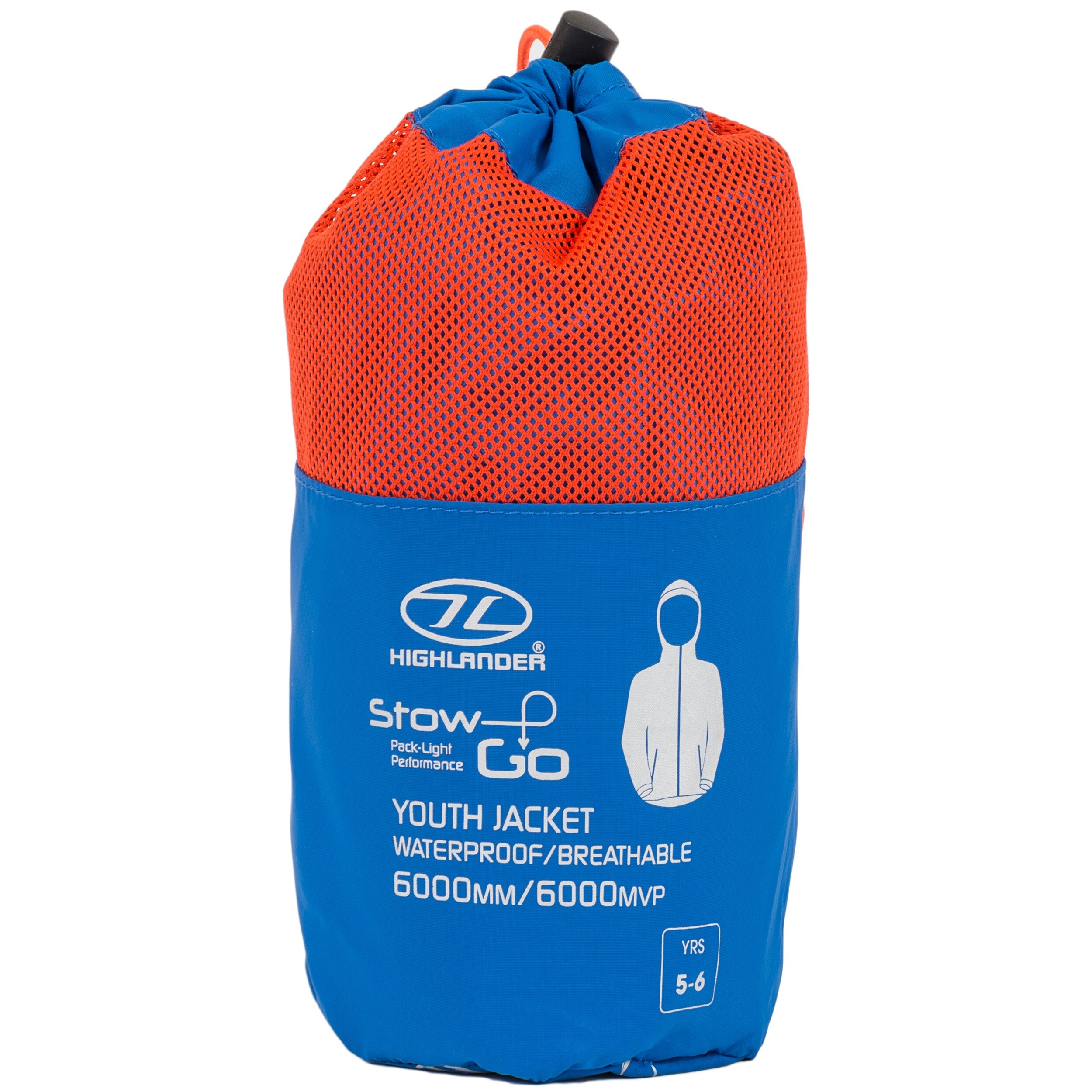 Highlander - Outdoor Stow & Go Waterproof Kinderjacke - Blue