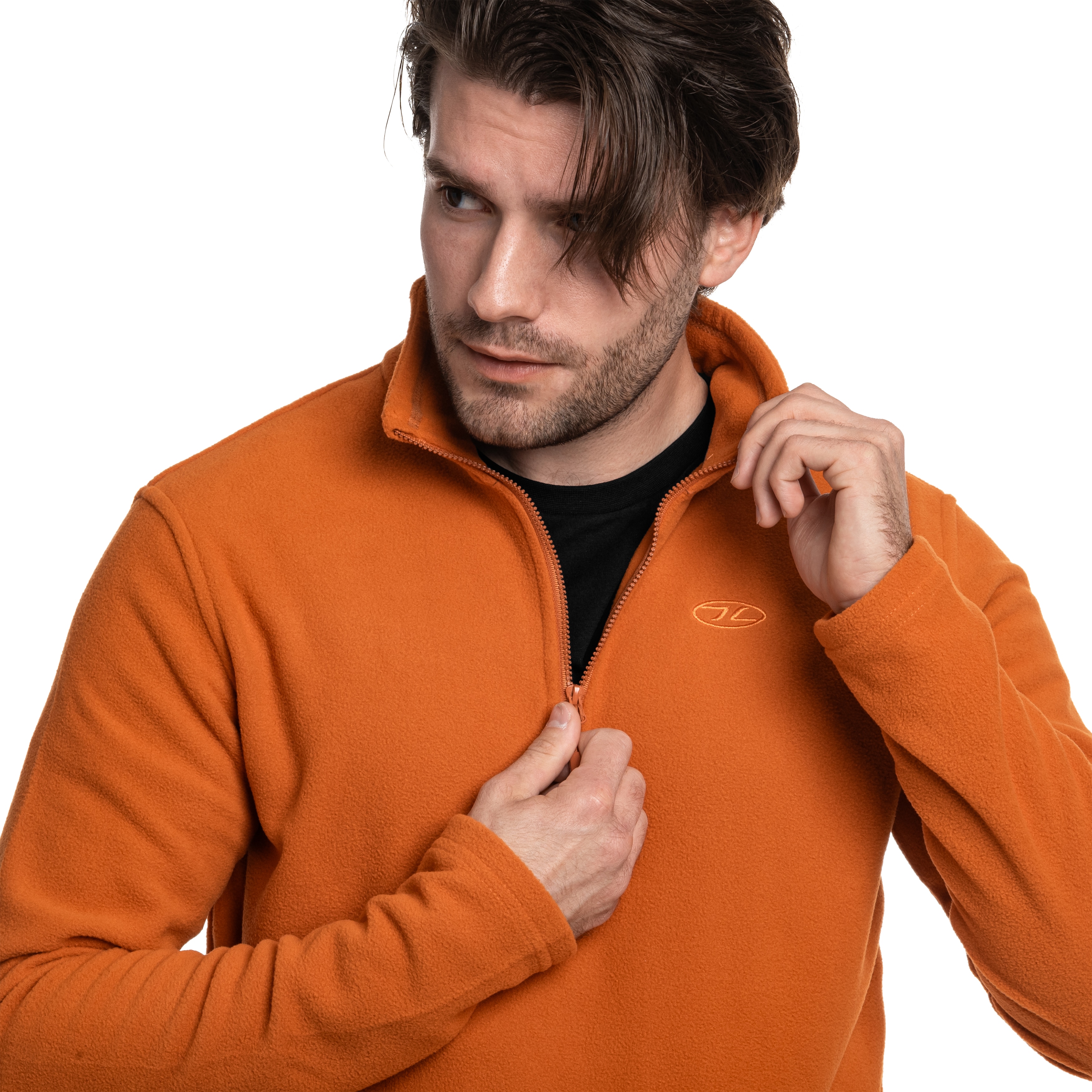 Highlander - Outdoor Ember Fleece Top - Fleece - Pumpkin Orange