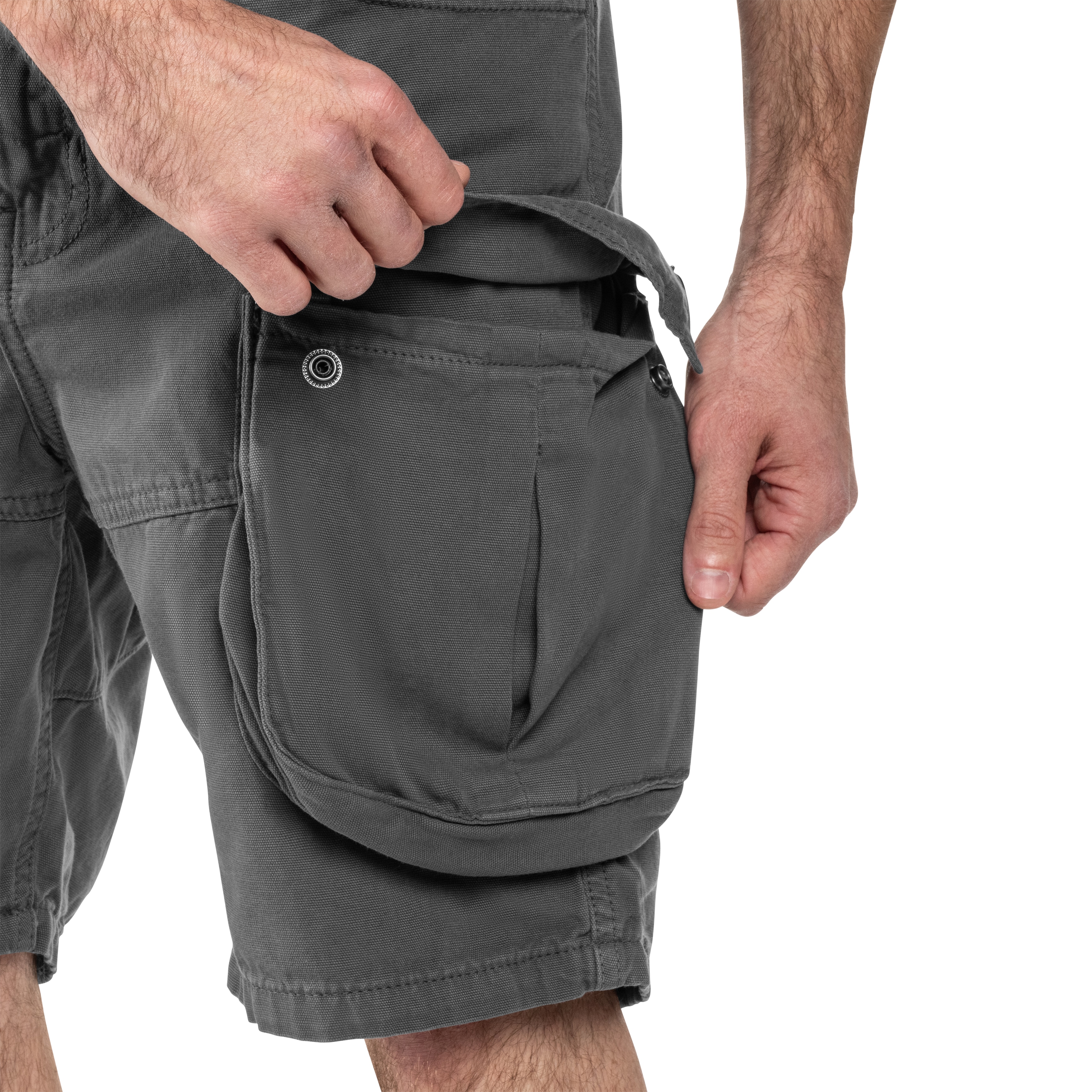 Alpha Industries - Canvas Cargo Shorts - Vintage Grey