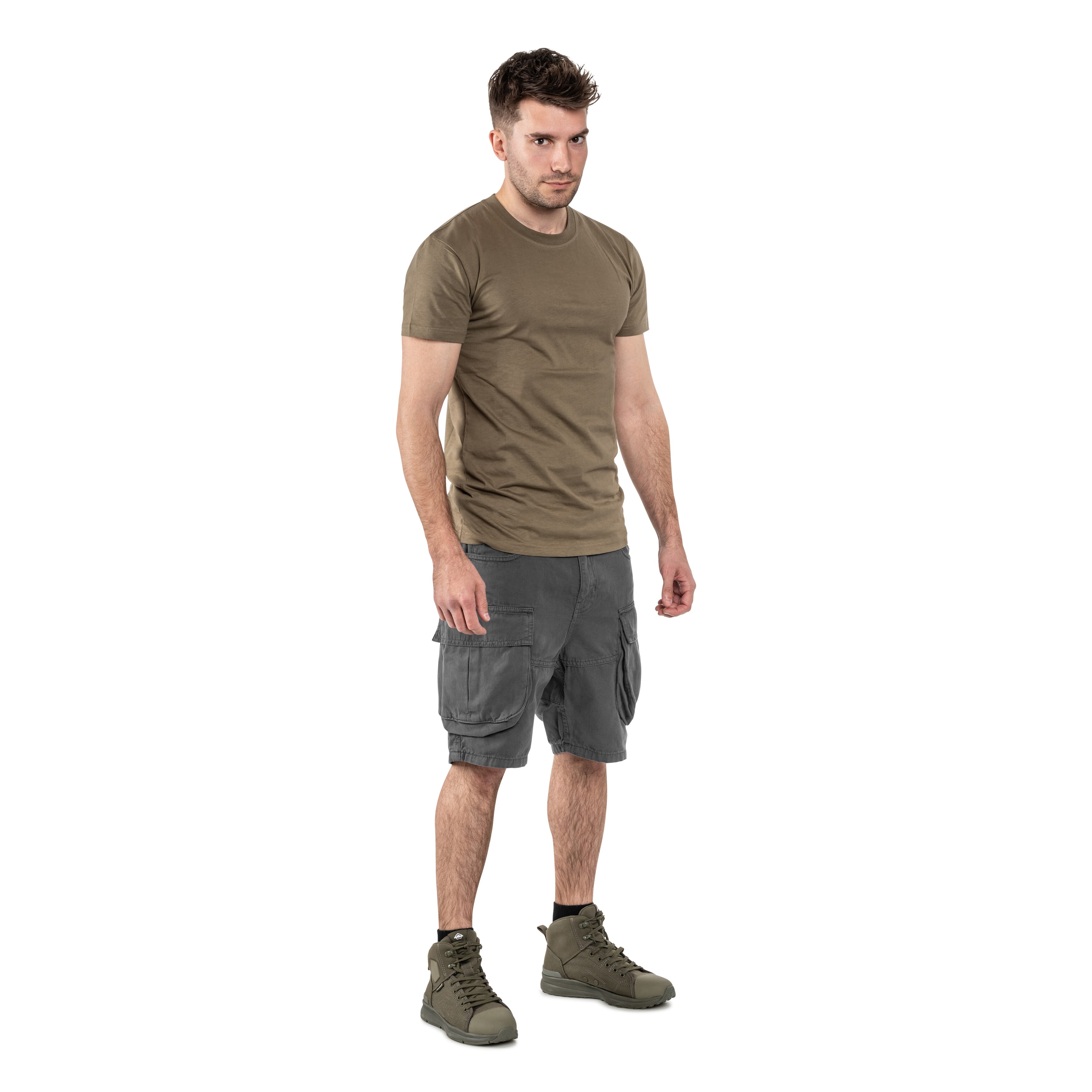 Alpha Industries - Canvas Cargo Shorts - Vintage Grey