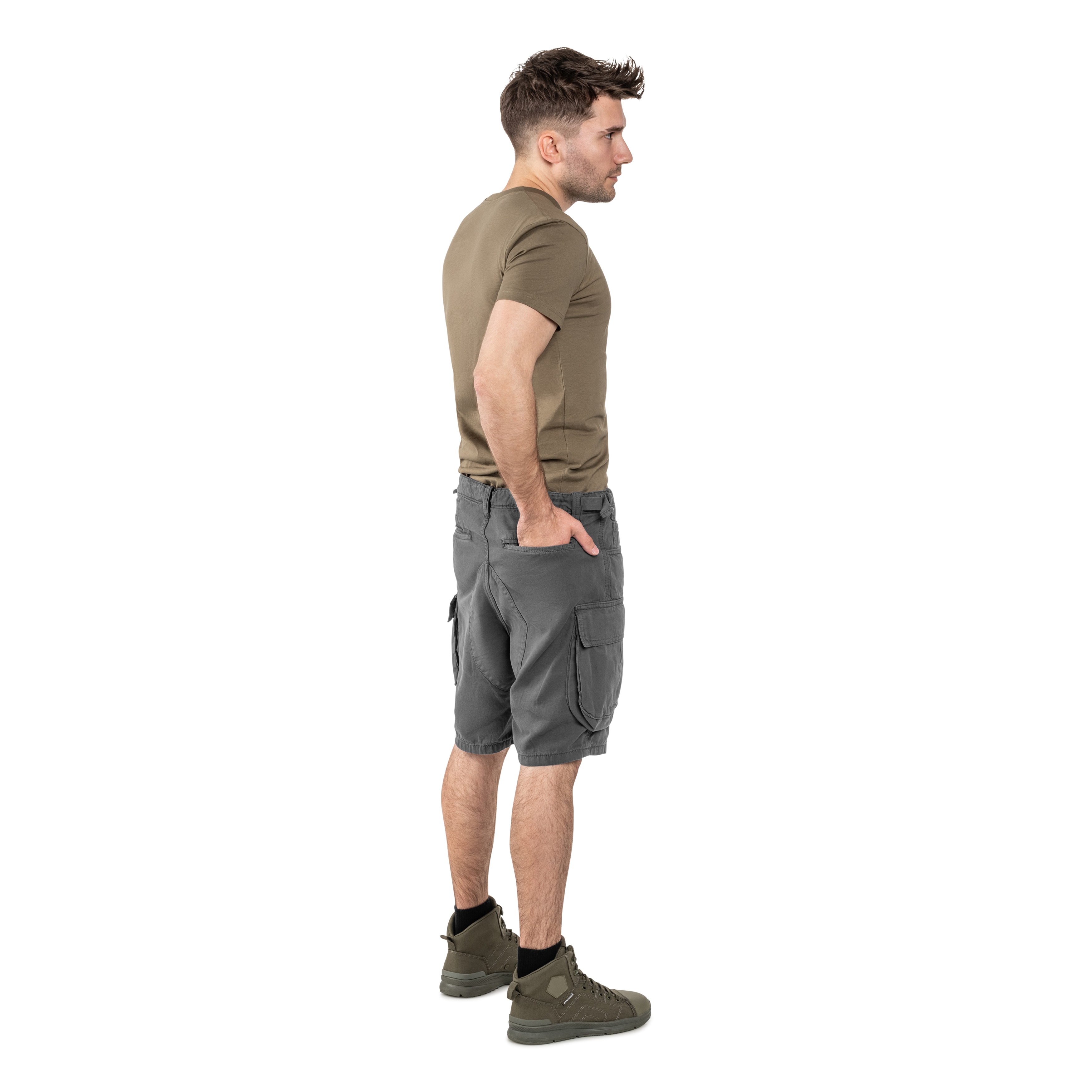 Alpha Industries - Canvas Cargo Shorts - Vintage Grey