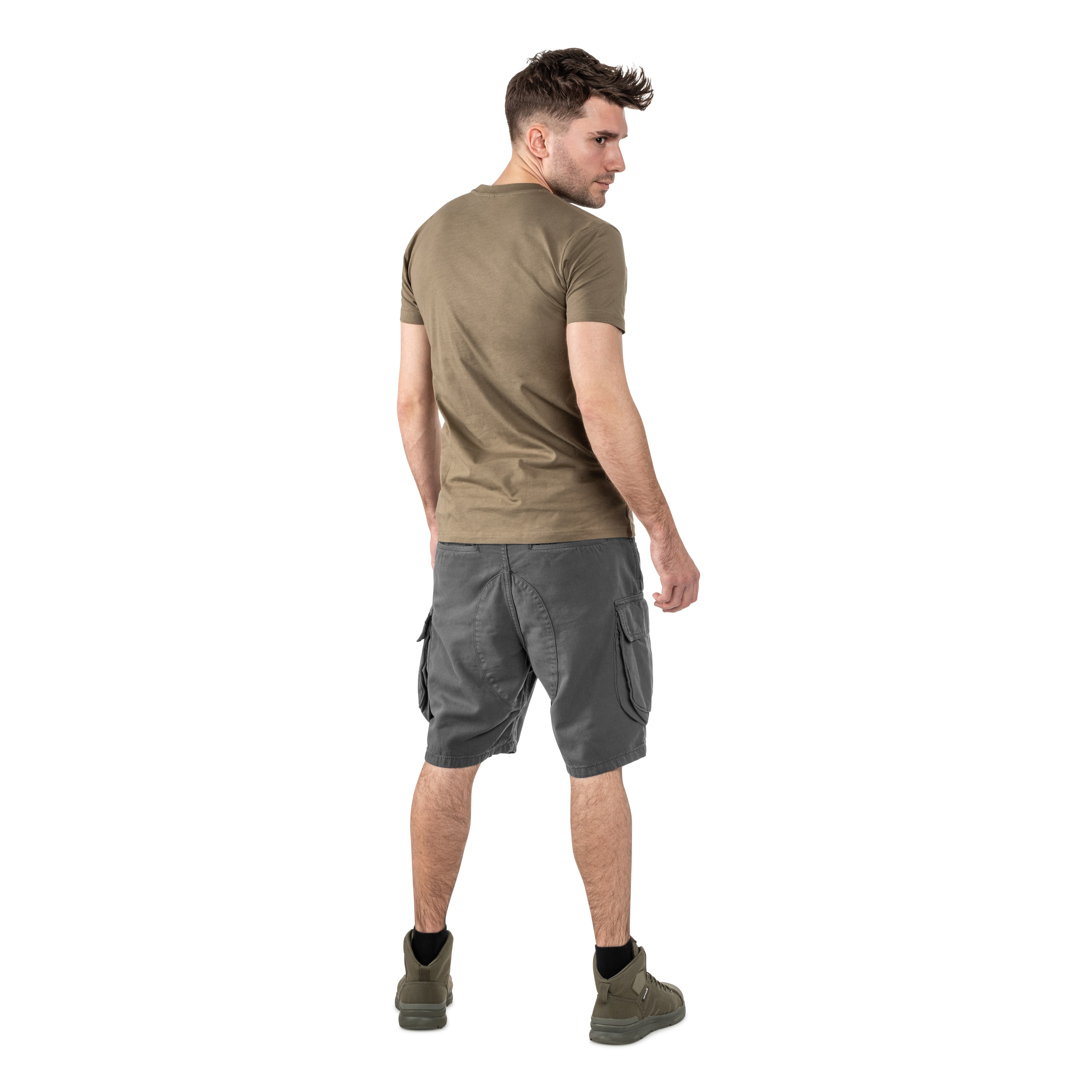 Alpha Industries - Canvas Cargo Shorts - Vintage Grey