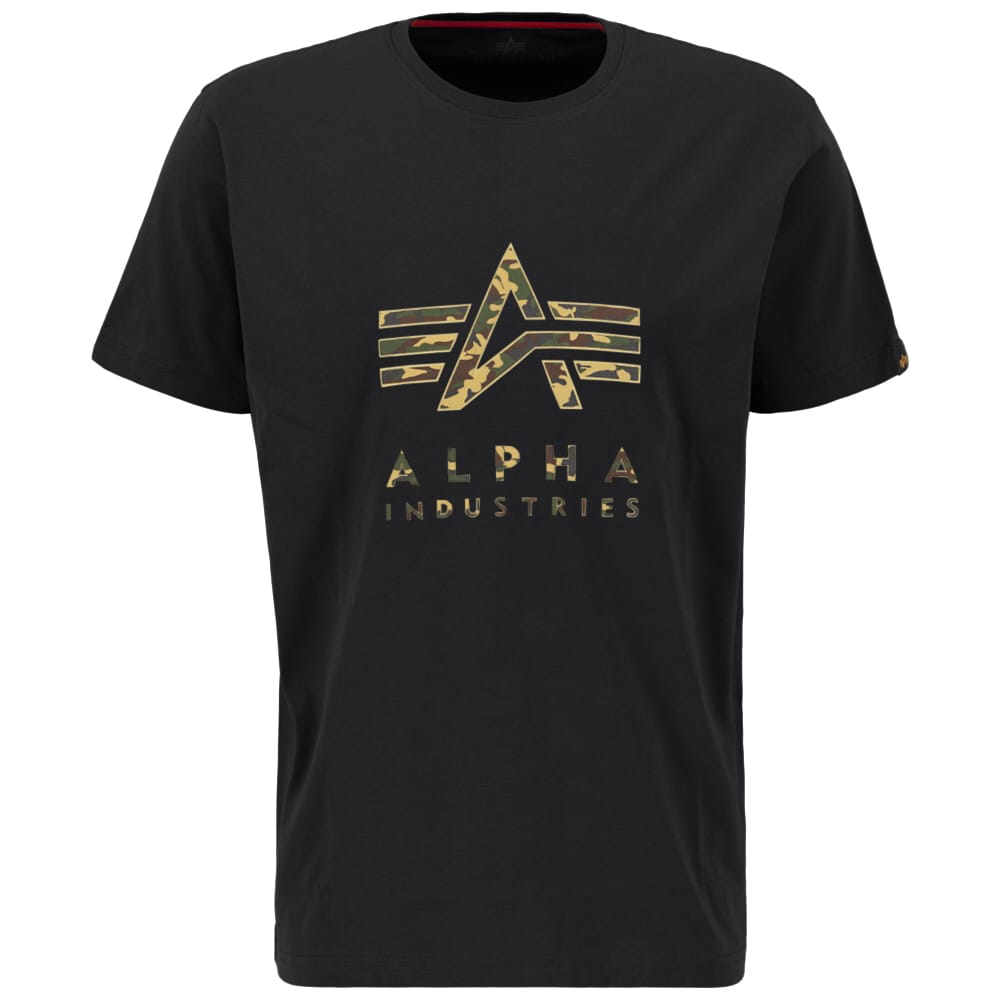 Alpha Industries - Camo Puff Print T-Shirt - Black