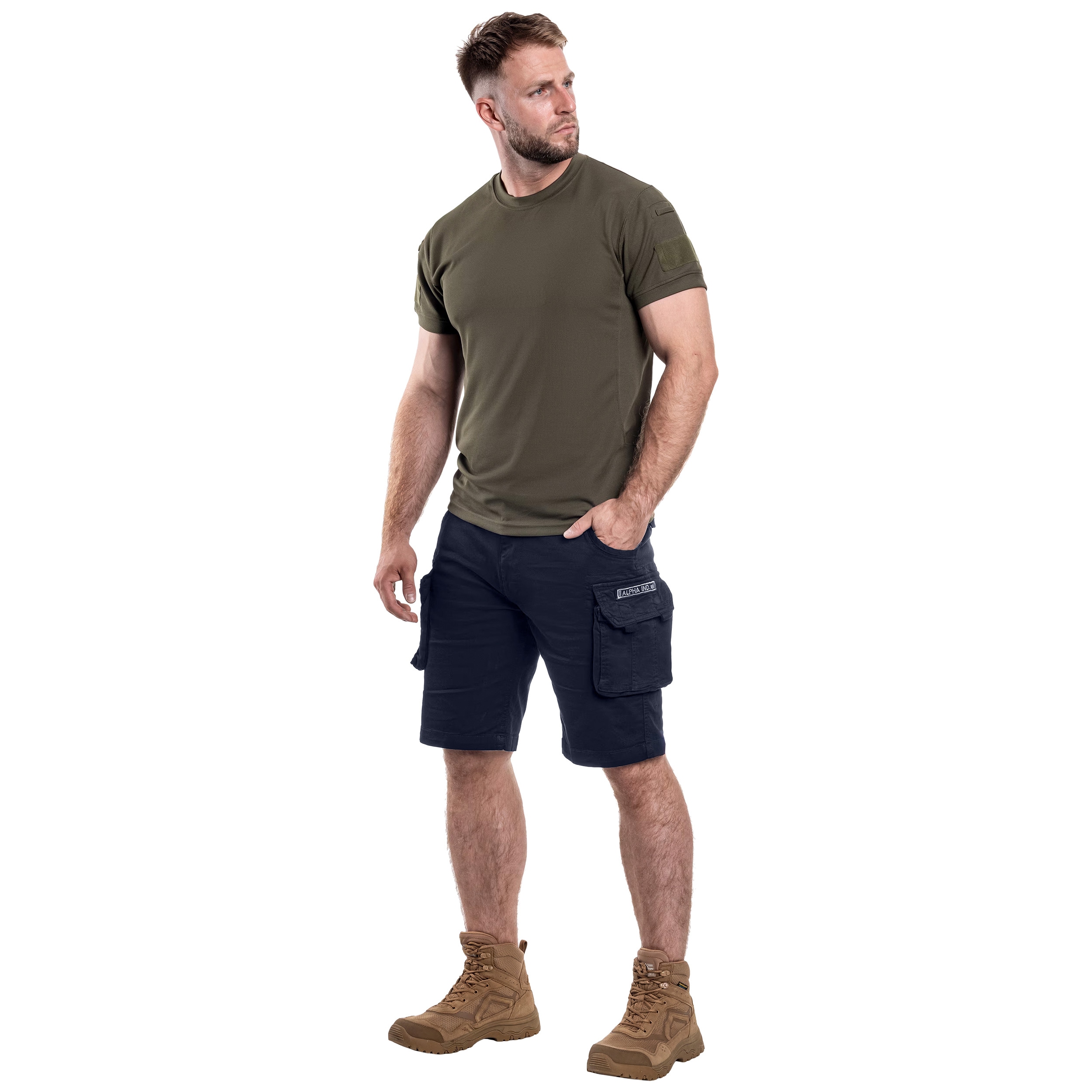 Alpha - Industries Crew Short Shorts - Replica Blue