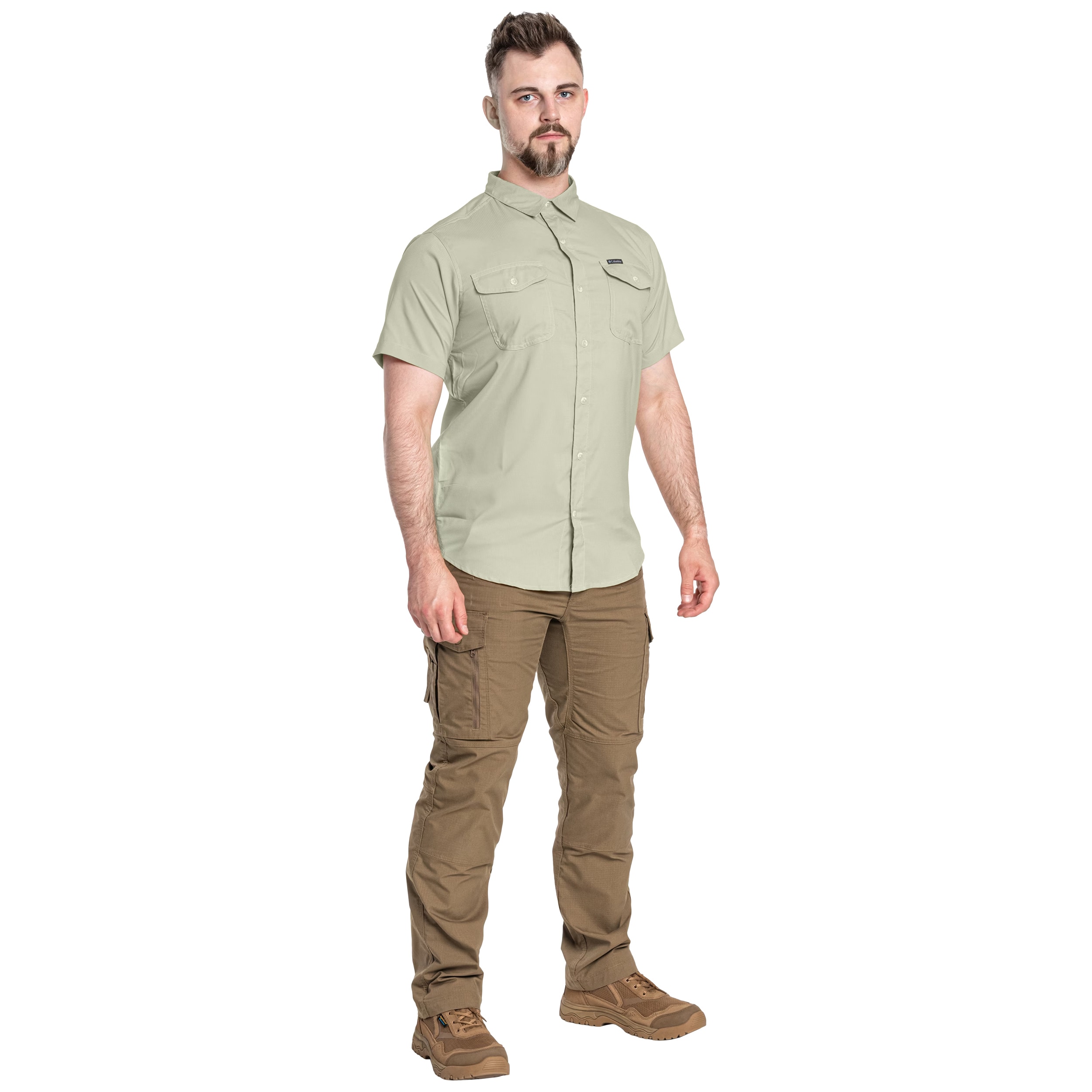 Columbia - Utilizer II Solid Short Sleeve - Hemd - Safari