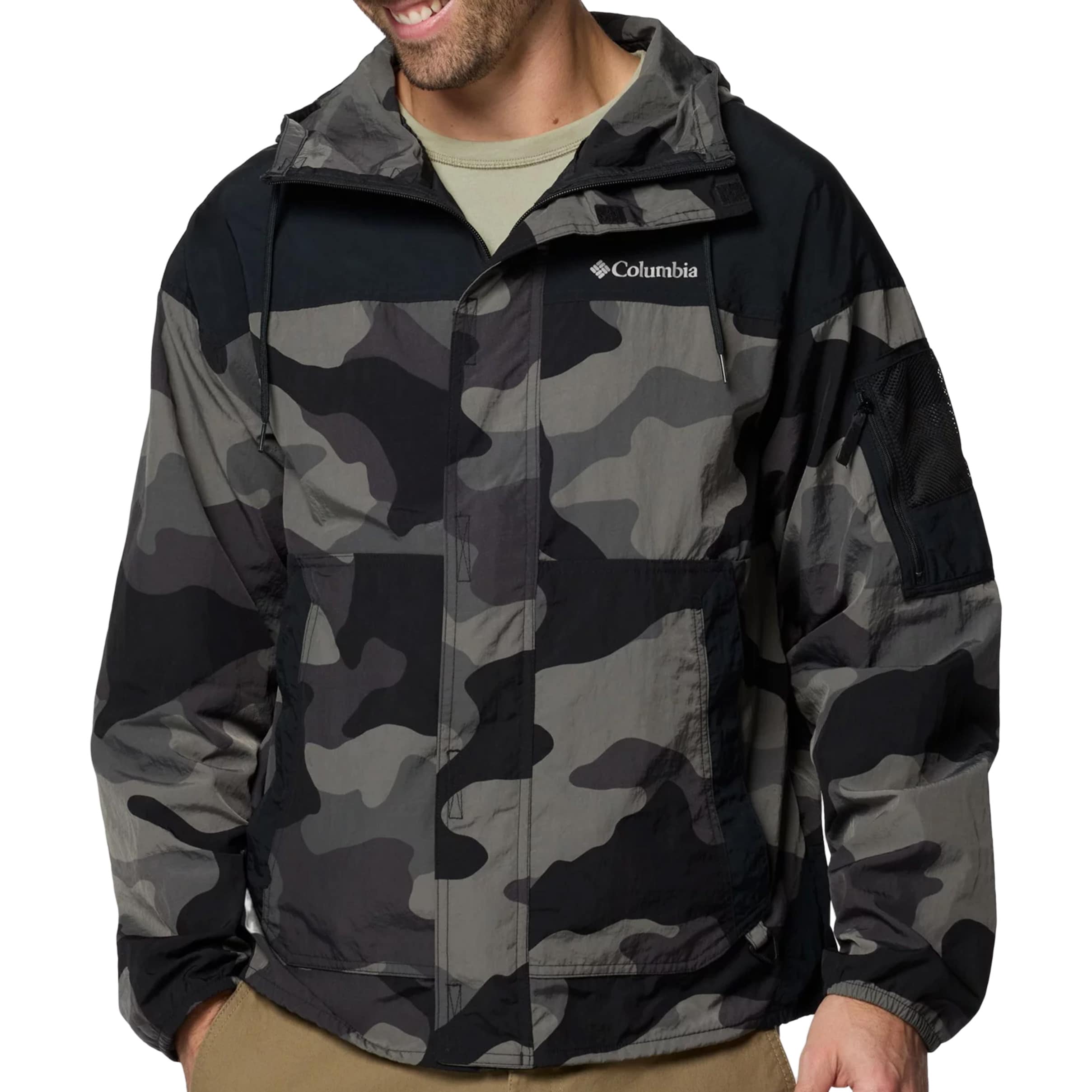 Columbia - Challenger II Printed Windbreaker Jacke - Black Mod Camo/Black