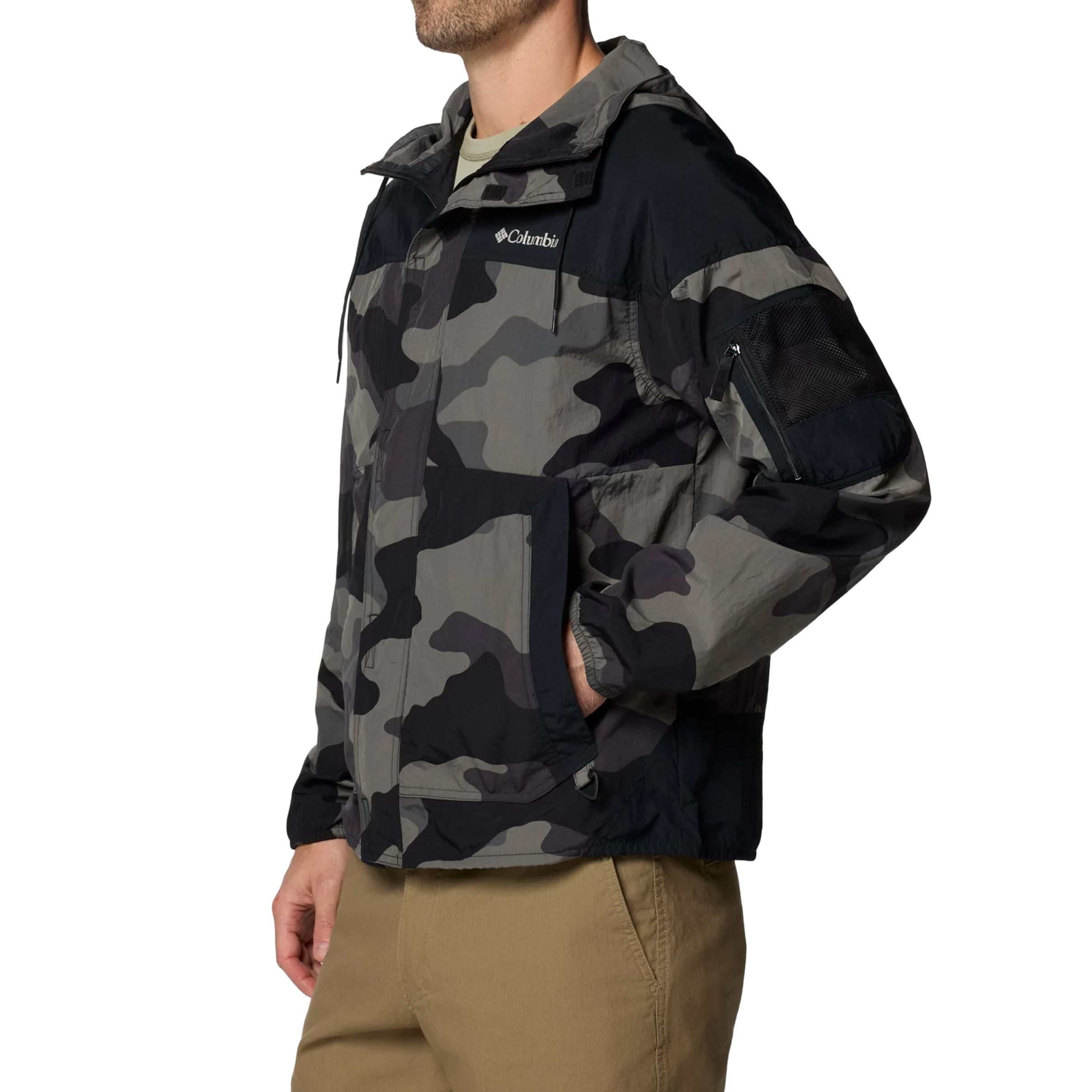 Columbia - Challenger II Printed Windbreaker Jacke - Black Mod Camo/Black