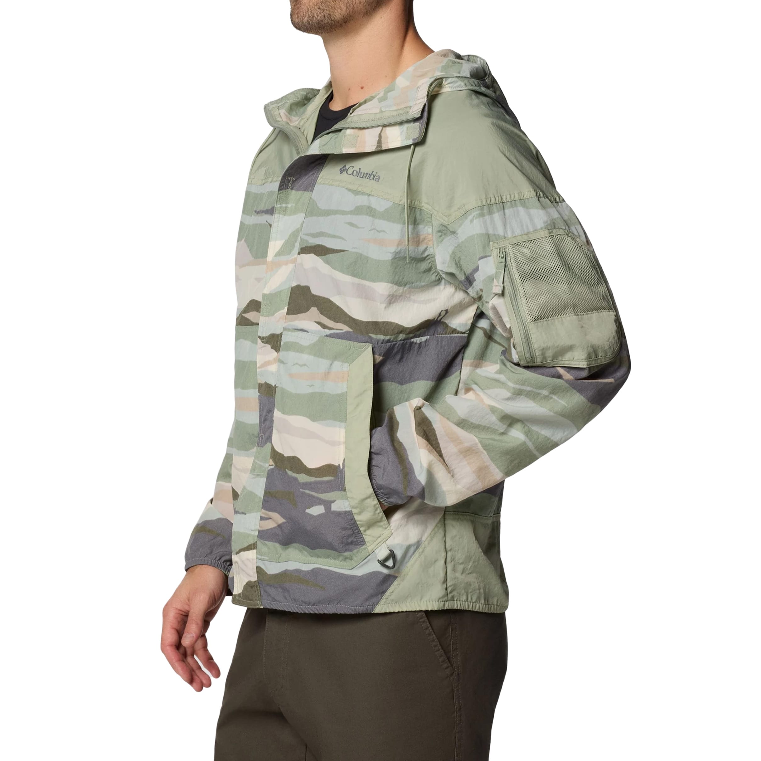 Columbia - Challenger II Printed Windbreaker Jacke - Safari Roque Valley/Safari