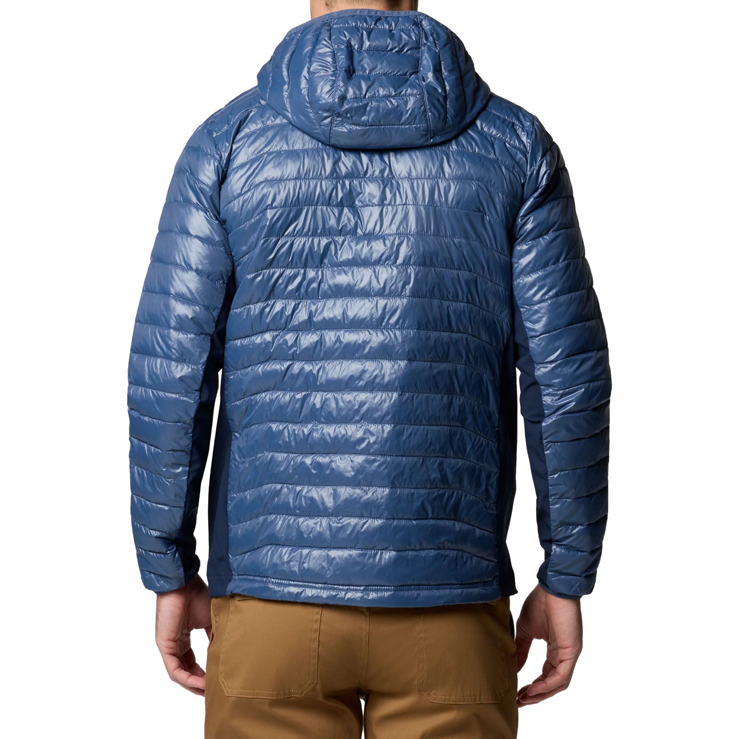 Columbia - Powder Pass Hooded Hybrid Puffer Jacket - Jacke - Dark Mountain/Collegiate Navy