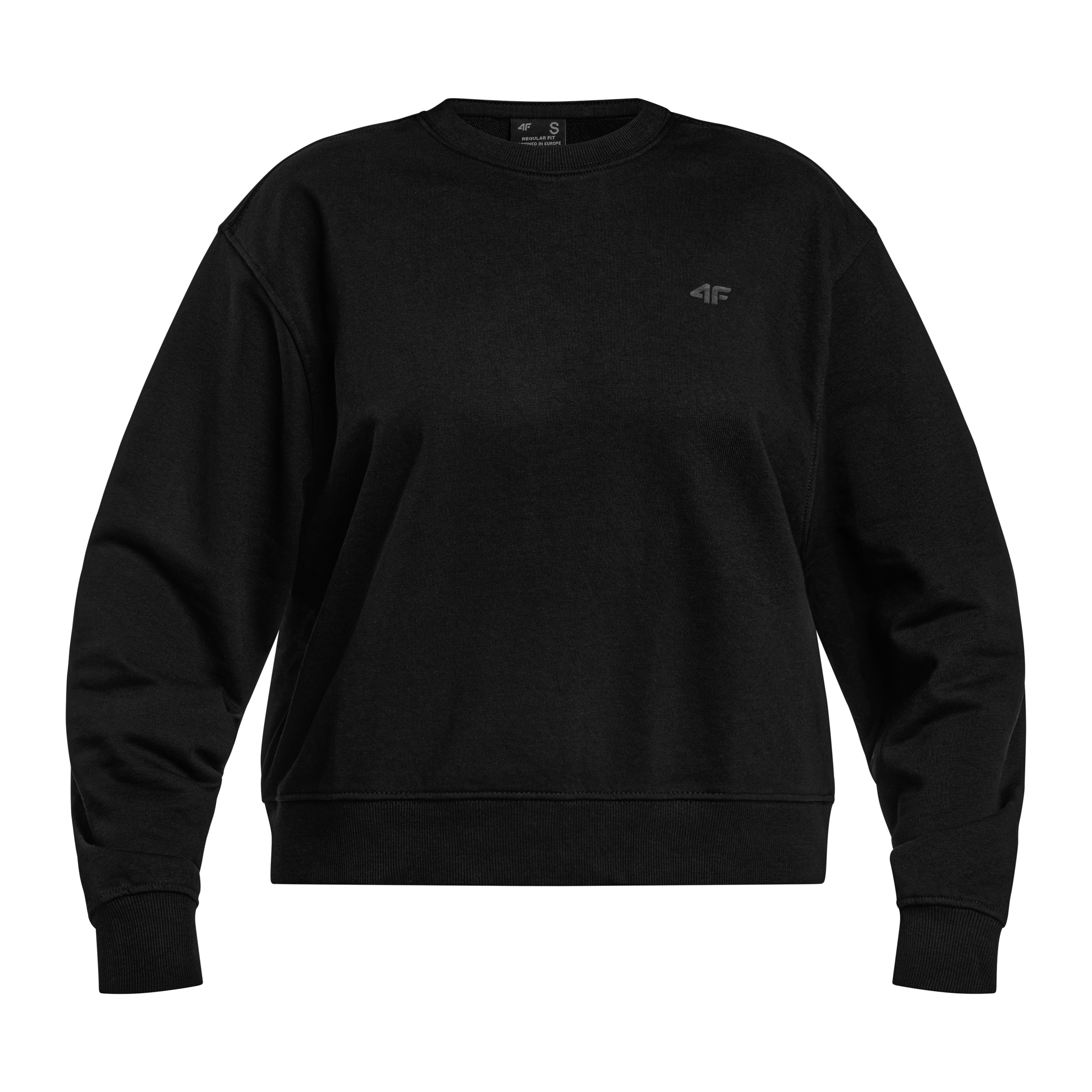 4F - F1765 Damen Sweatshirt - Schwarz