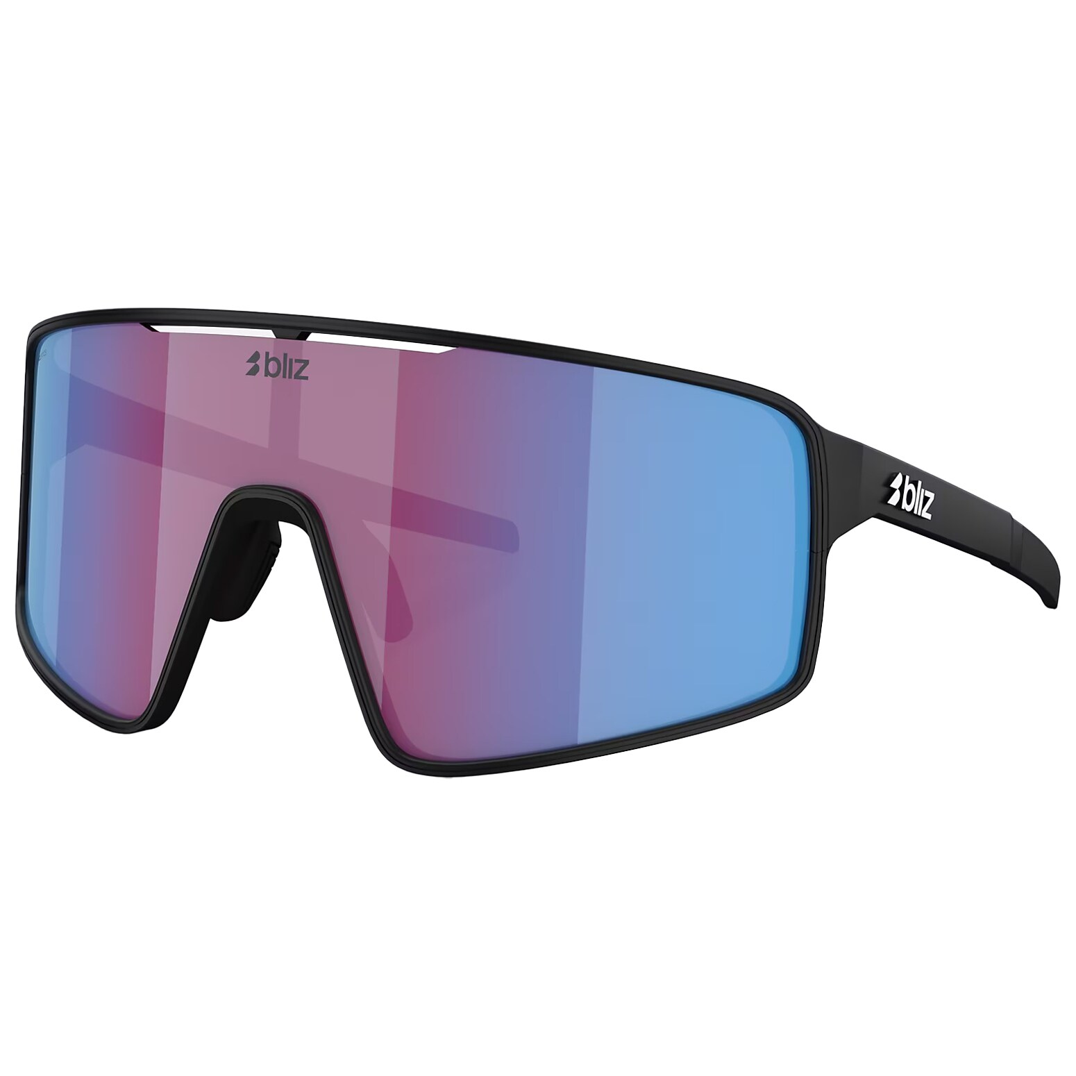 Bliz - P001 XL Sonnenbrille - Matte Black/Rose/Violet Mirror Blue