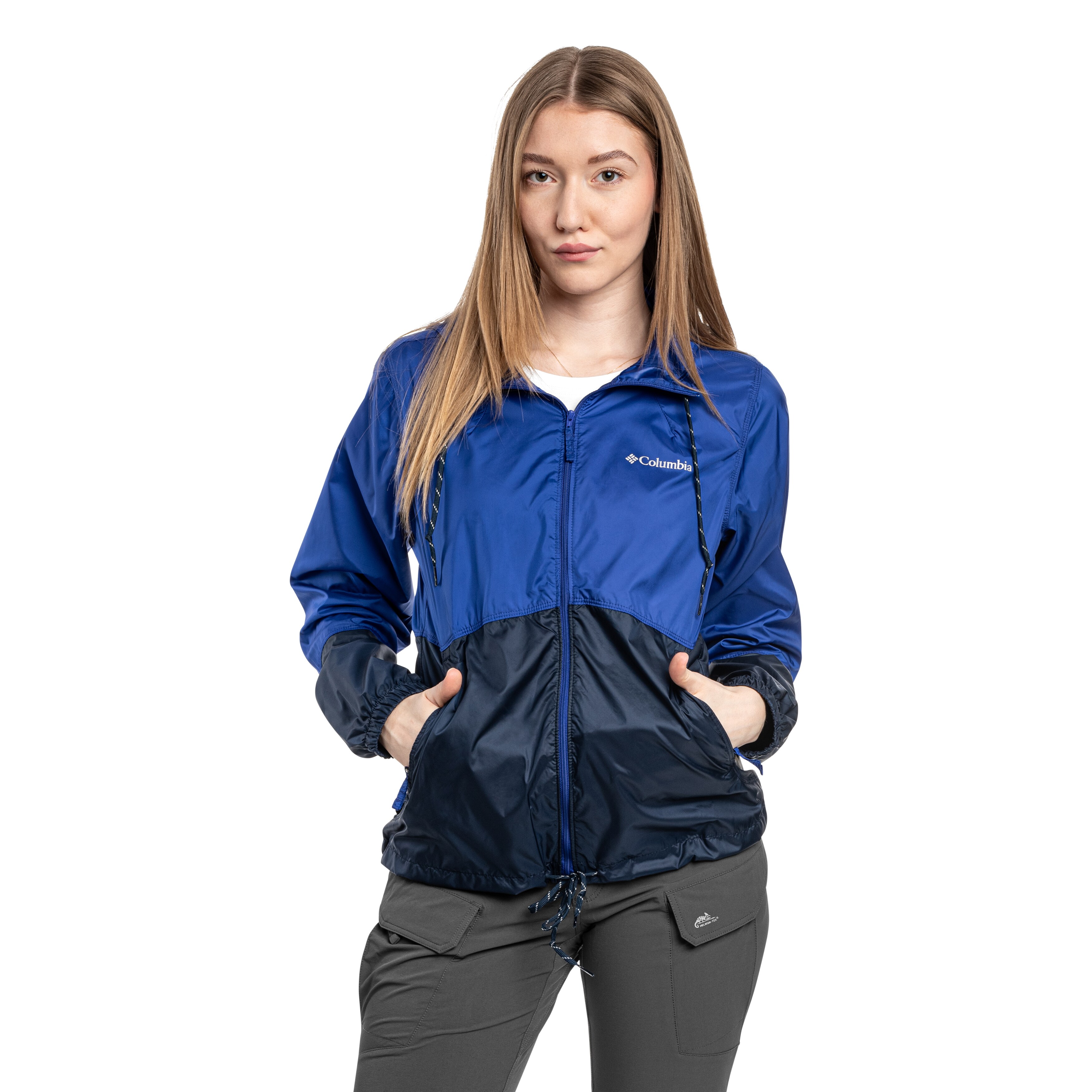 Columbia - Flash Forward II Hooded Windbreaker - Damenjacke - Clematis Blue/Collegiate Navy