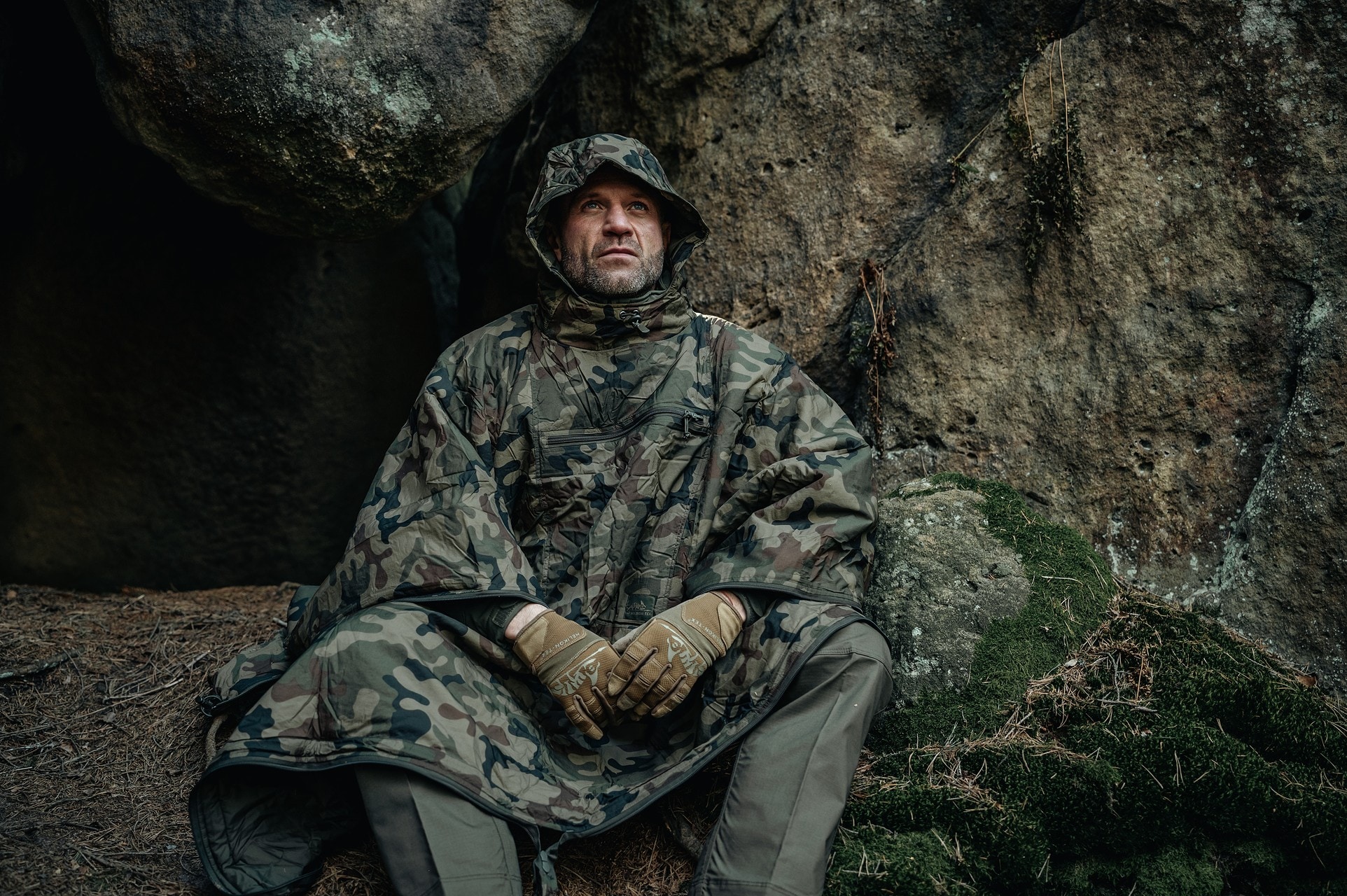 Helikon-Tex - Swagman Roll Climashield Apex Poncho mit Schlafsackfunktion - wz.93 Pantera PL Woodland
