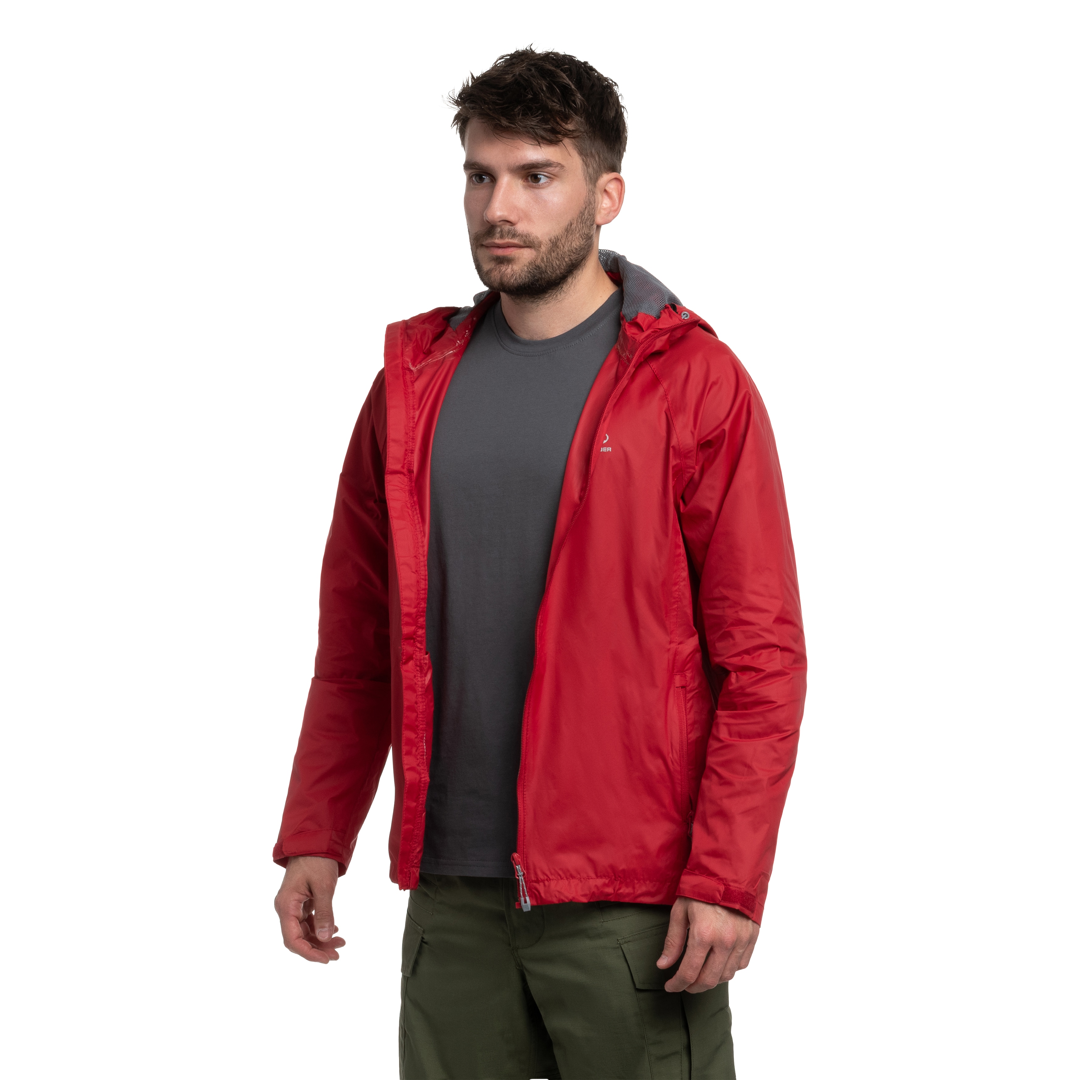 Highlander - Outdoor Stow & Go Pack Away Jacke - Red