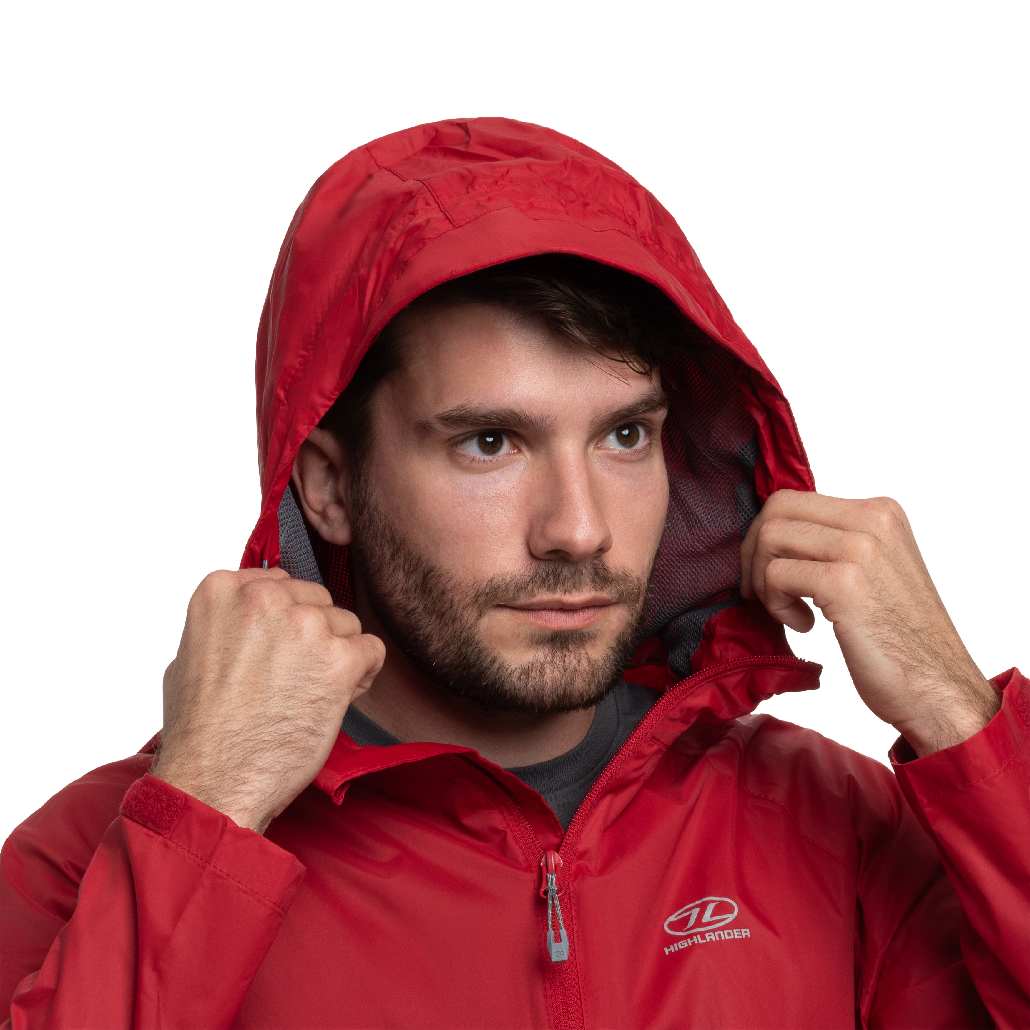 Highlander - Outdoor Stow & Go Pack Away Jacke - Red