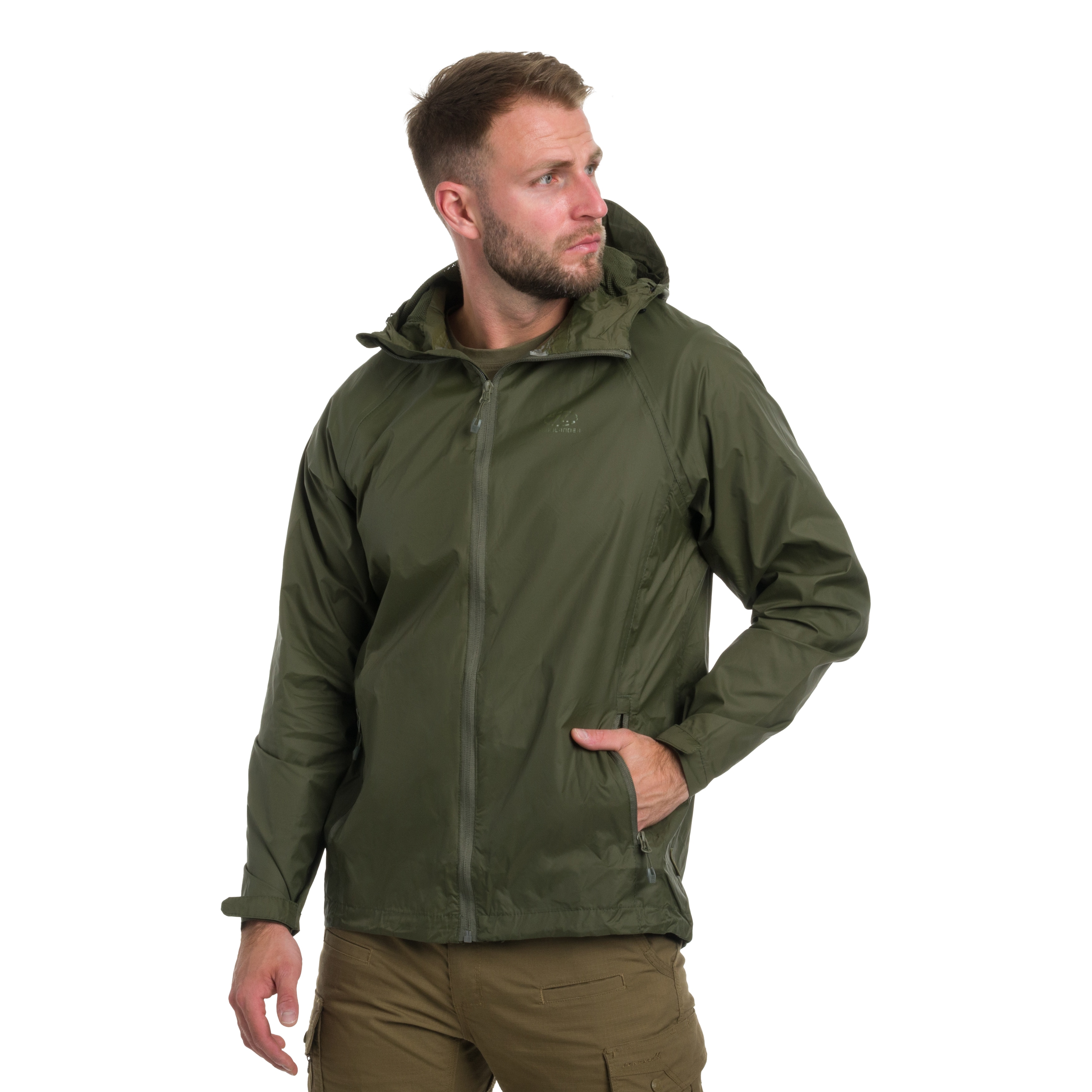 Highlander - Outdoor Stow & Go Pack Away V2 Jacke - Olive Green
