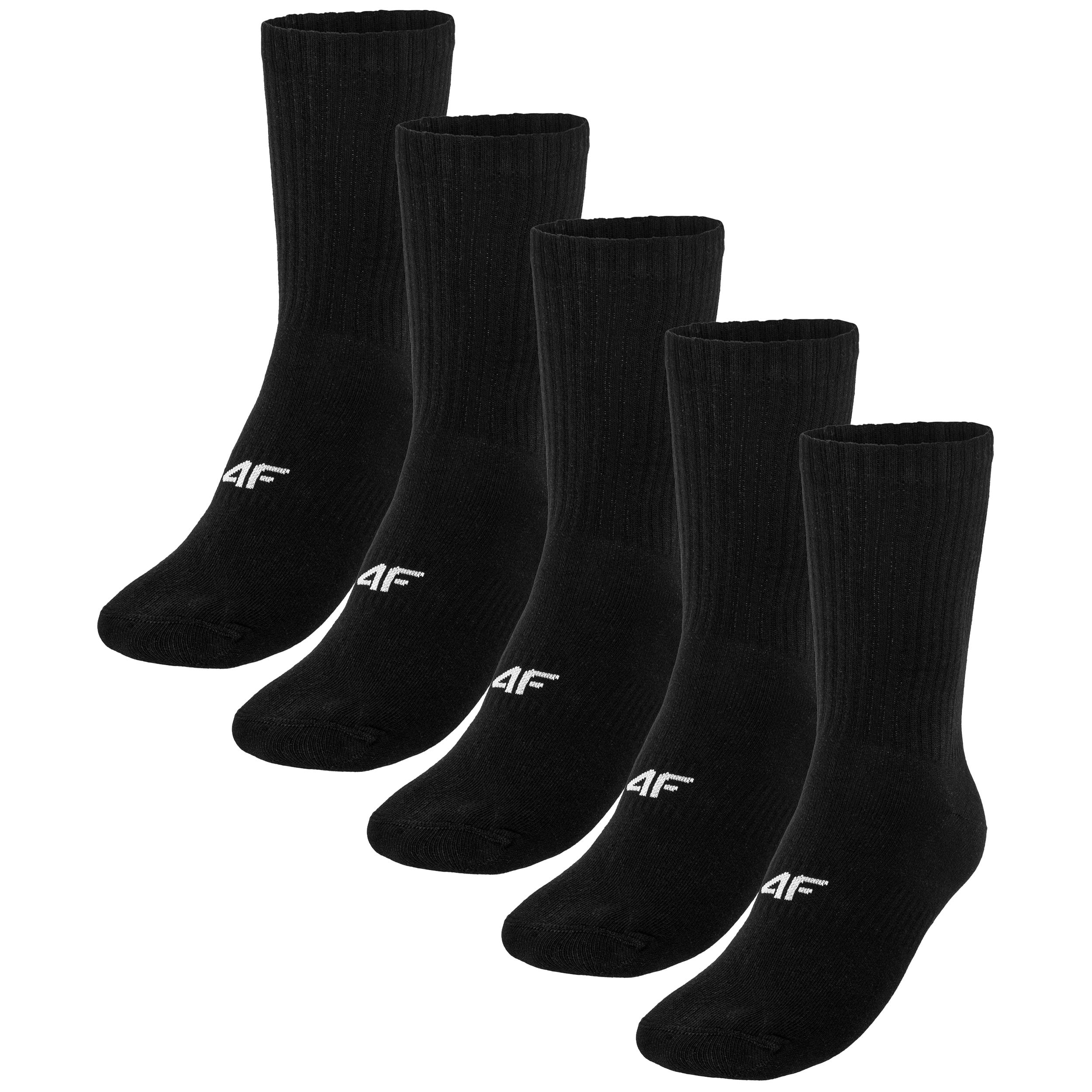 4F - M481 Socken schwarz - 5 Paar