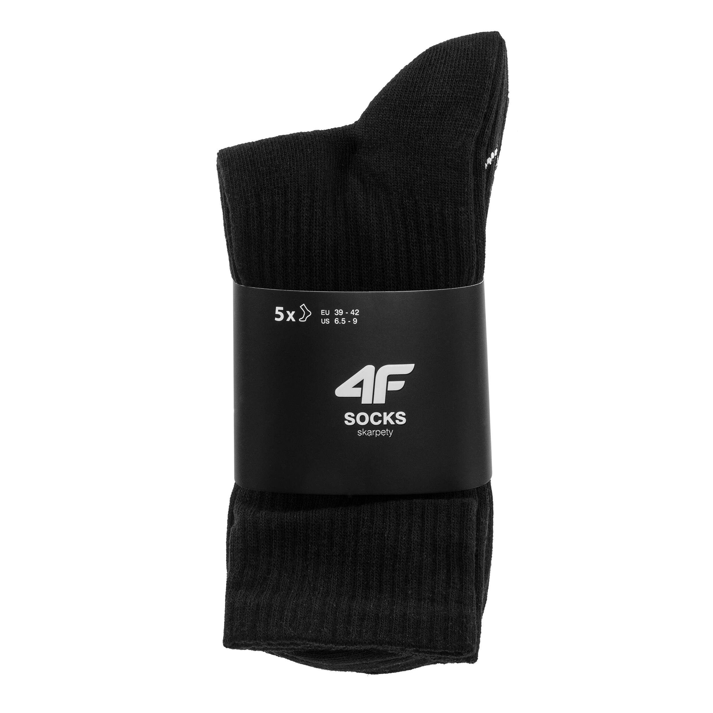 4F - M481 Socken schwarz - 5 Paar