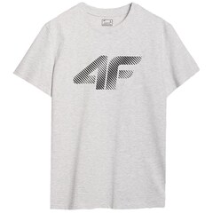 4F - M2257 T-Shirt - Cooles Hellgrau Melange