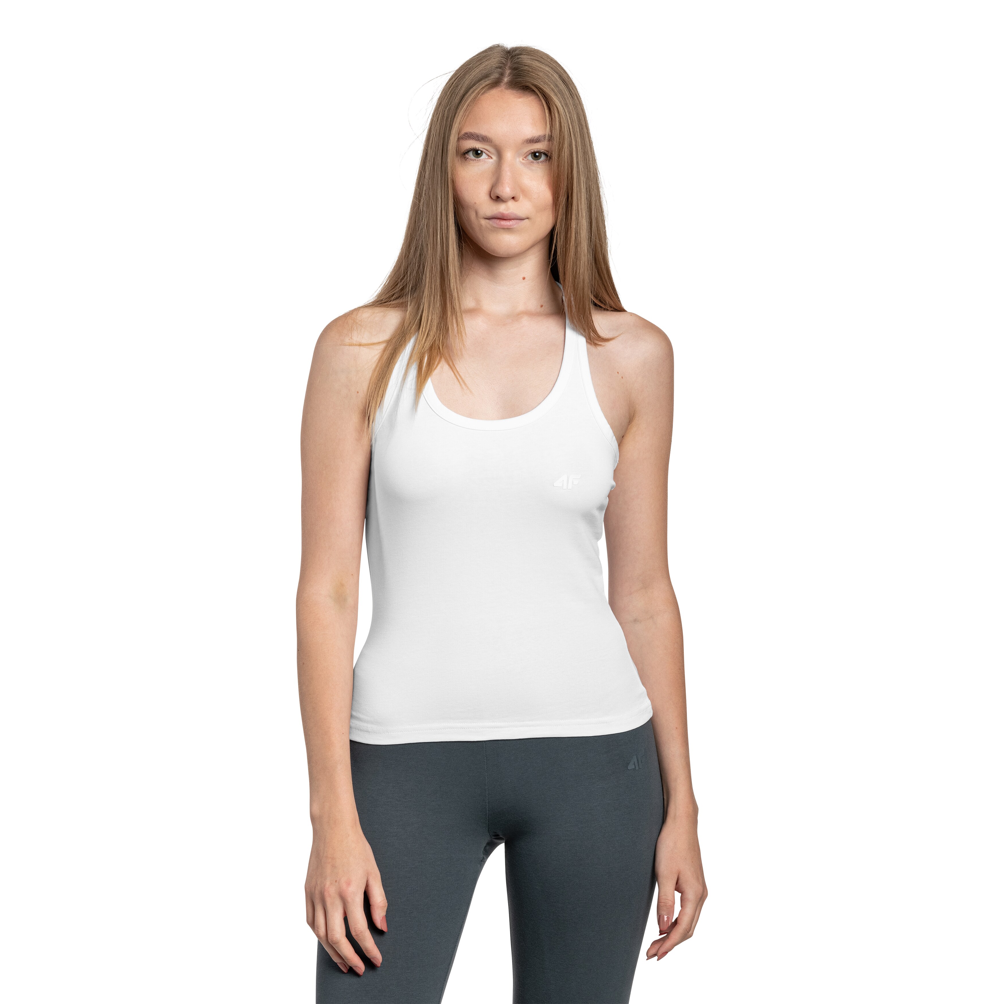 4F - F124 Damenshirt - Weiß