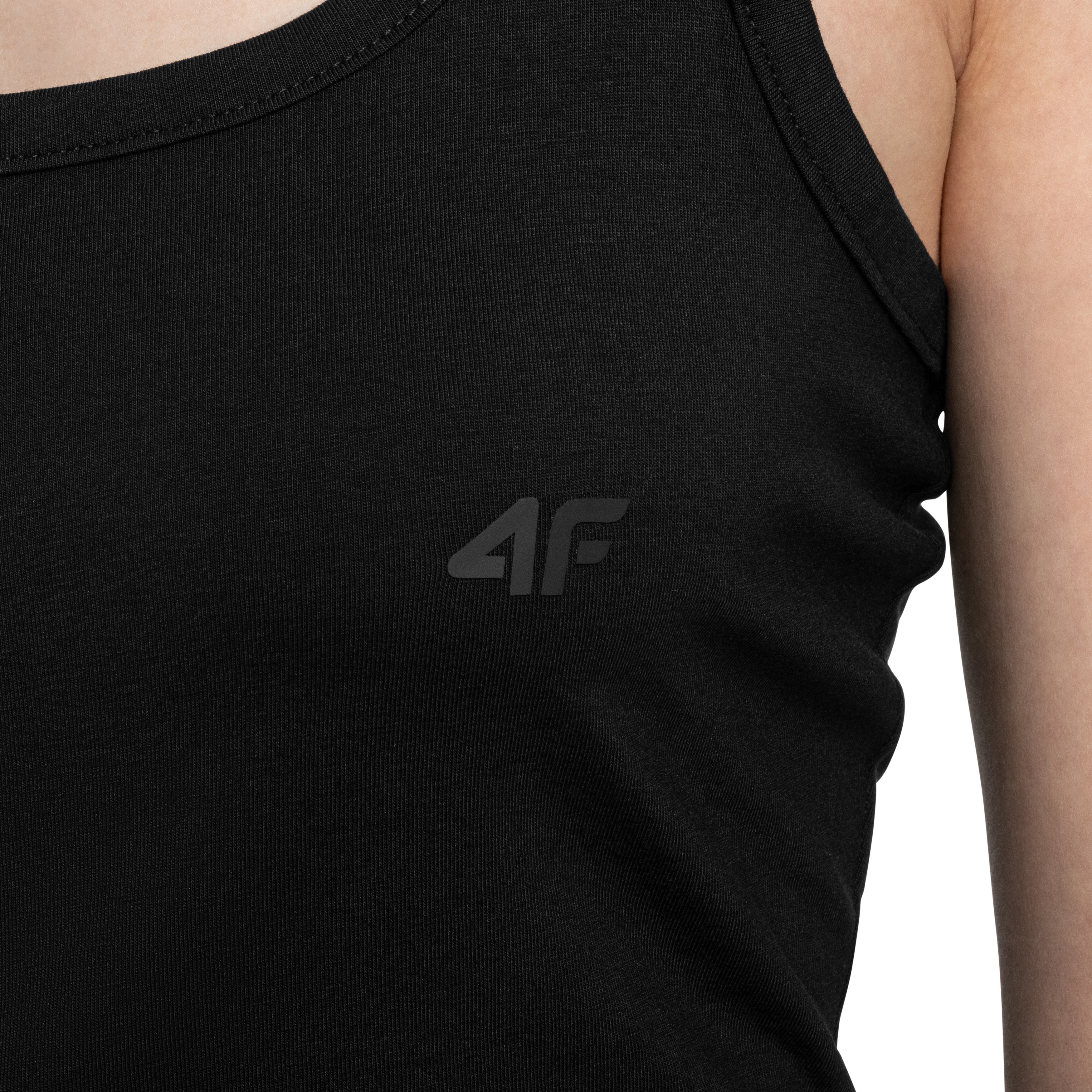 4F - F124 Damenshirt - Tiefschwarz