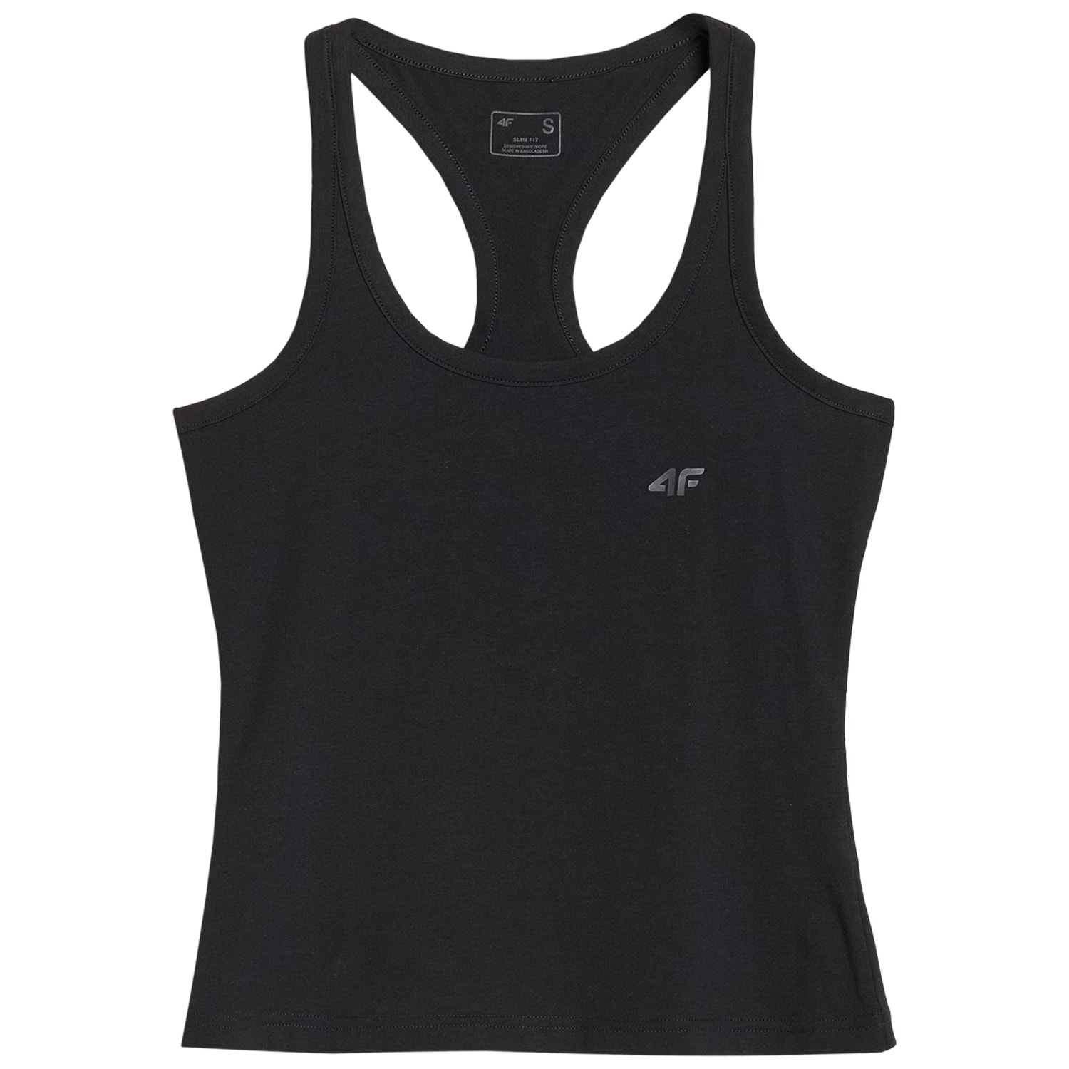 4F - F124 Damenshirt - Tiefschwarz