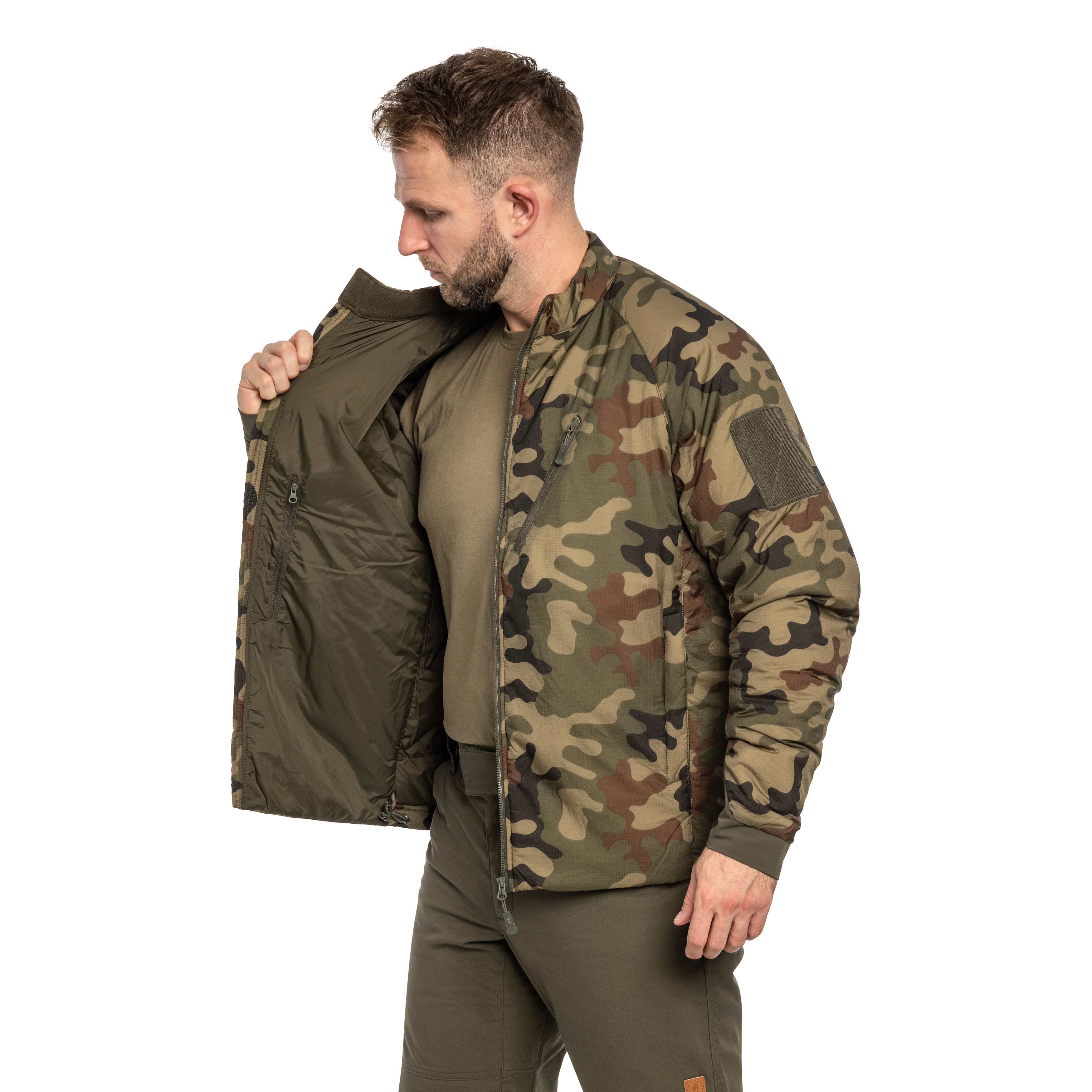 Helikon-Tex - Wolfhound Climashield Apex Jacke - wz.93 Pantera PL Woodland