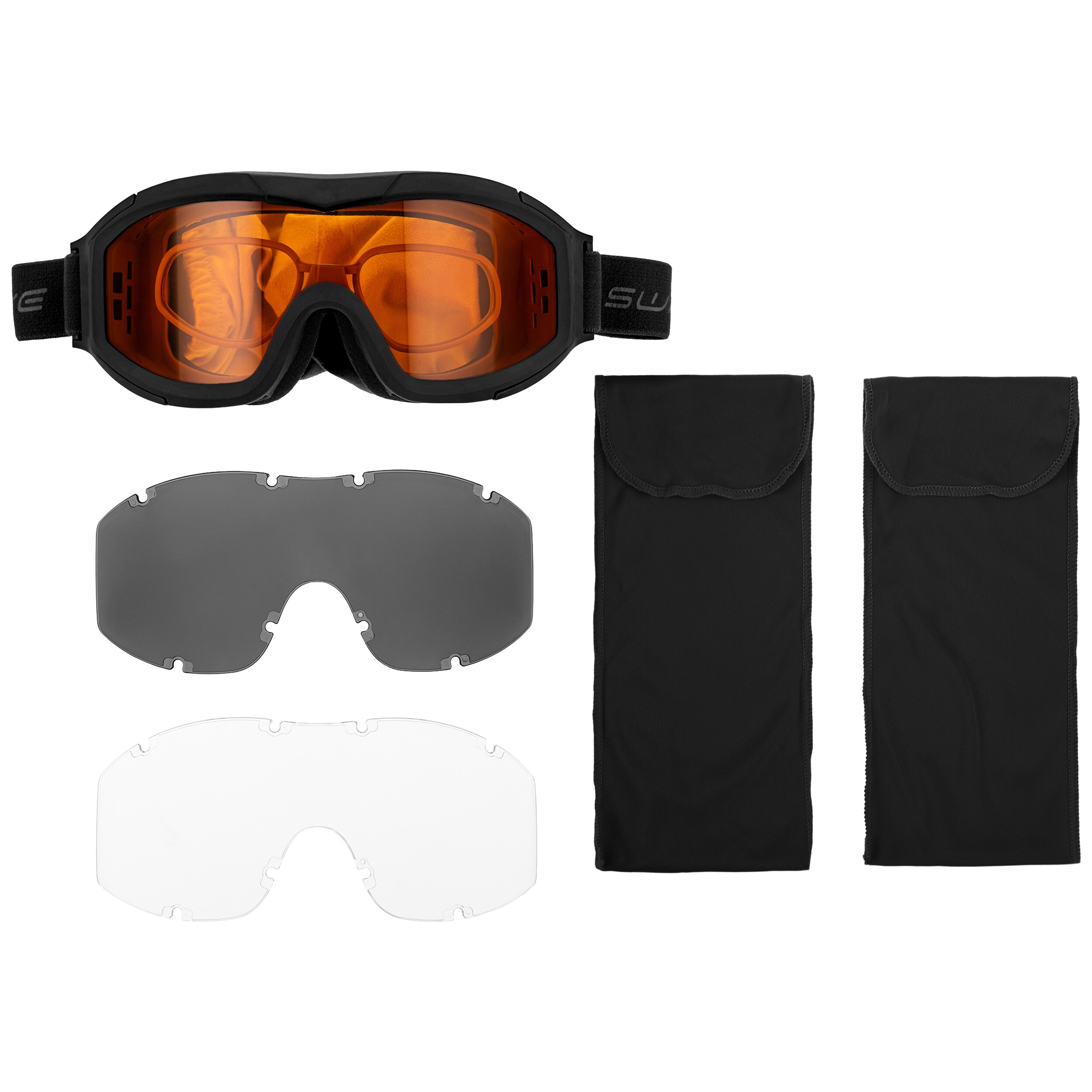 Swiss Eye - F-Tac Taktische Schutzbrille - Black