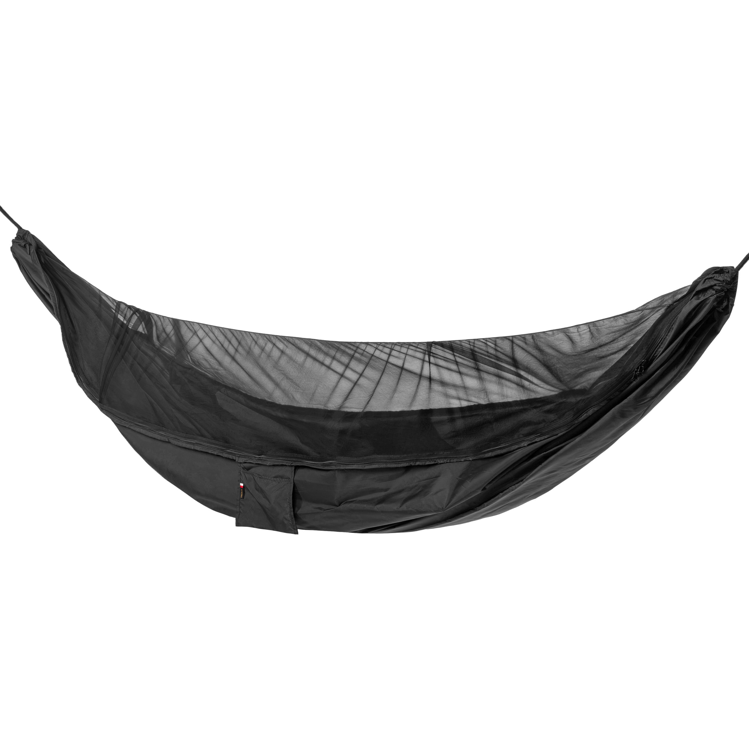 TigerWood - Libelle V2 Long Double Zip Black Ultraleichte Hängematte - mit Moskitonetz