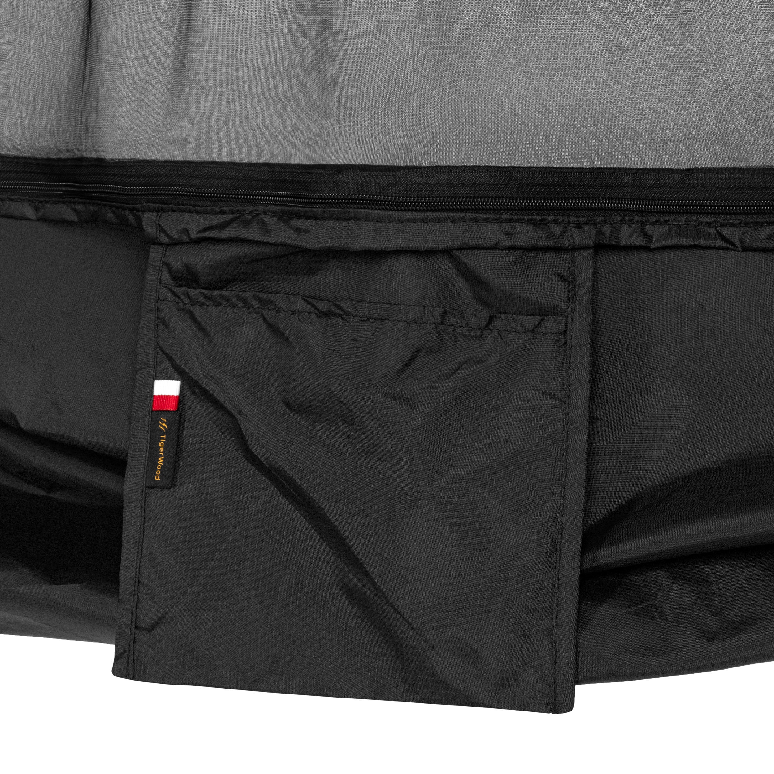 TigerWood - Libelle V2 Long Double Zip Black Ultraleichte Hängematte - mit Moskitonetz