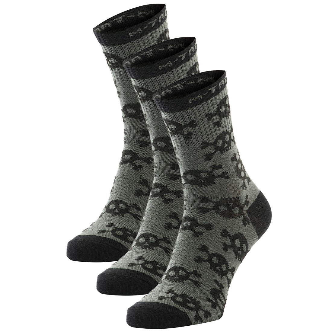M-Tac - MK.3 Pirate Skull Socken - 3 Paar - Olive
