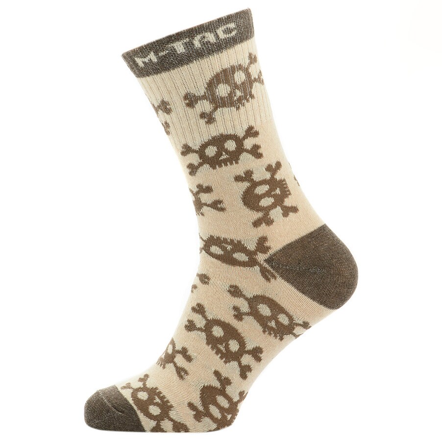 M-Tac - MK.3 Pirate Skull Socken - 3 Paar - Sand