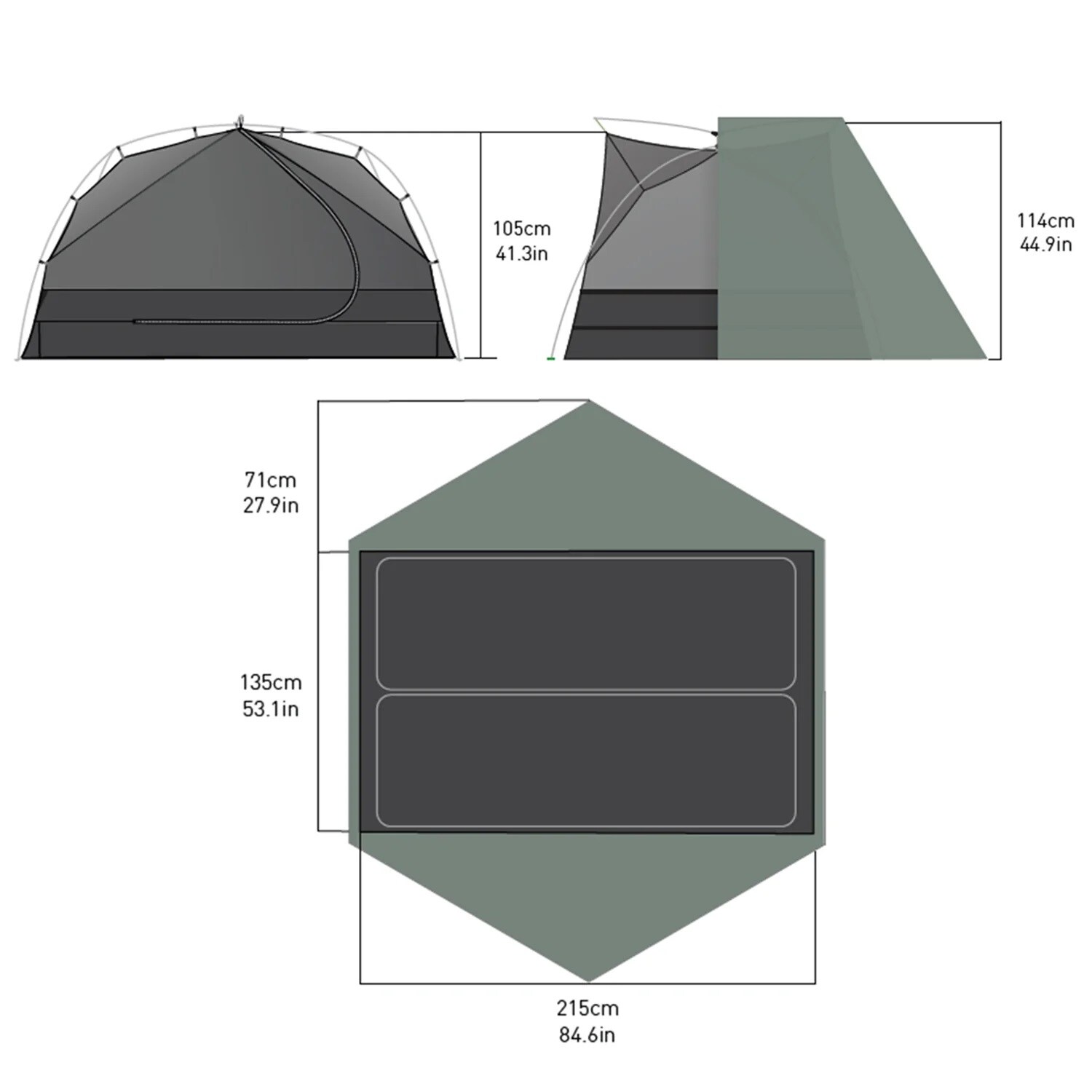 Sea To Summit - Ikos Lightweight Tent TR2 - 2-Personen Zelt