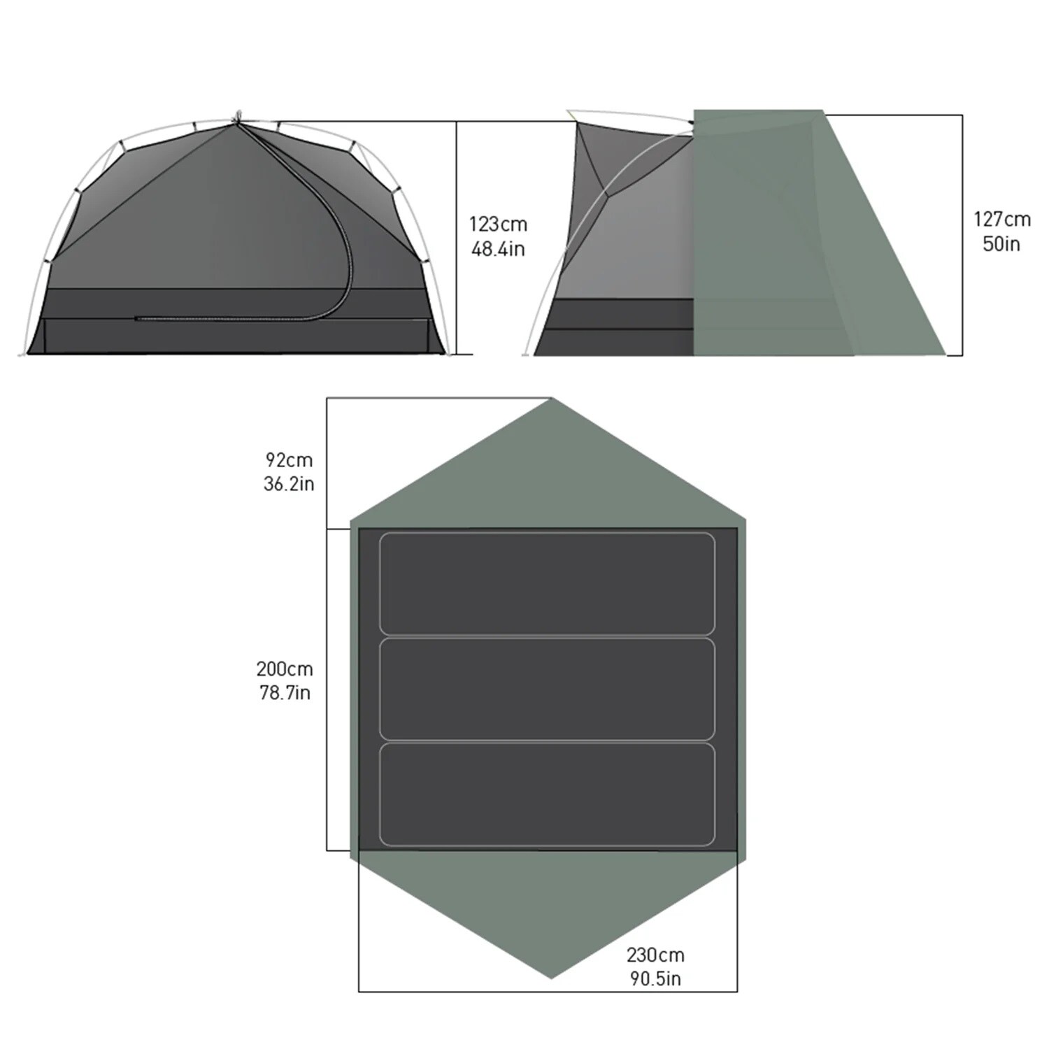 Sea To Summit - Ikos Lightweight Tent TR3 - 3-Personen Zelt
