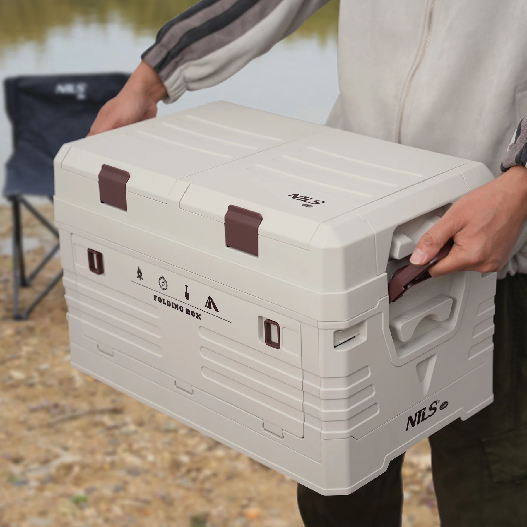 Nils - Camp NCB4003 Transportbox 50 l - Weiß
