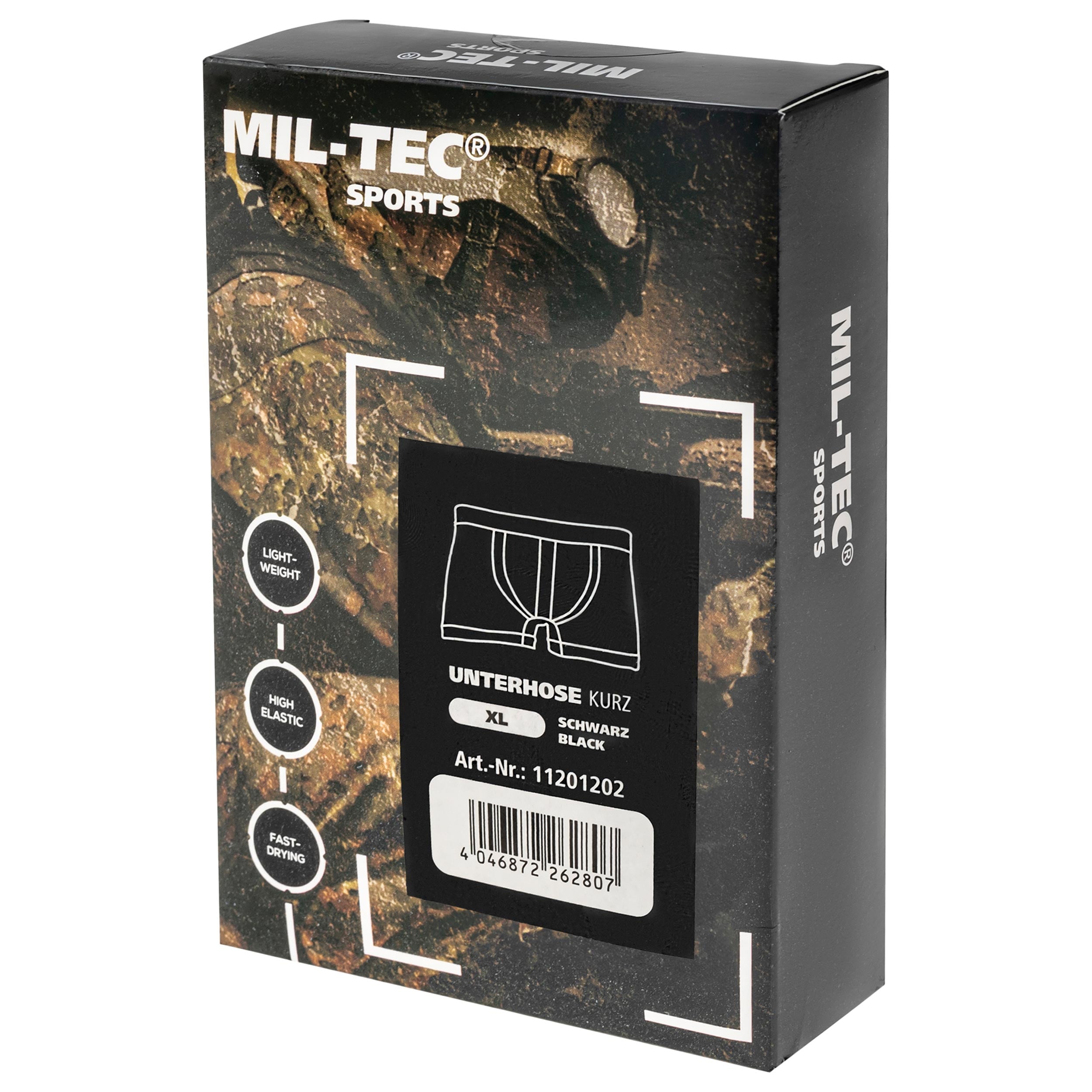 Mil-Tec - Thermoaktive Boxershorts Black - 2 Paar