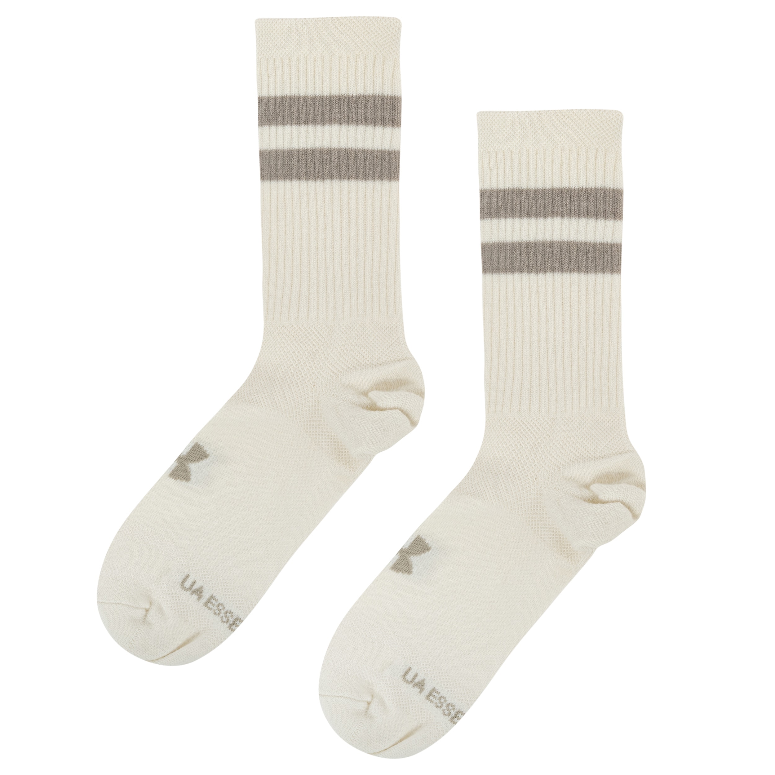 Under Armour - Essential Socken - Crew Stone / Timberwolf Taupe - 6 Paar
