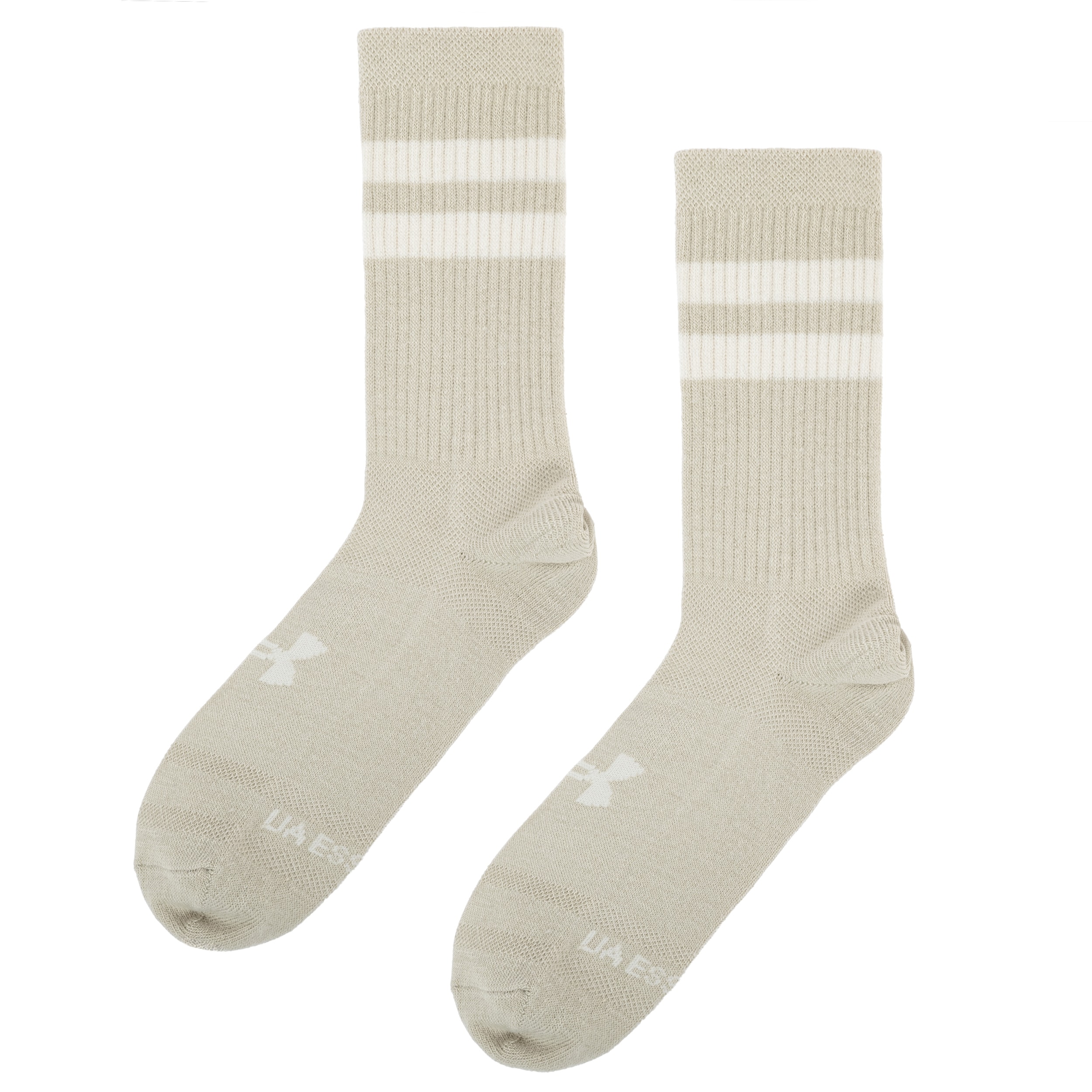 Under Armour - Essential Socken - Crew Stone / Timberwolf Taupe - 6 Paar